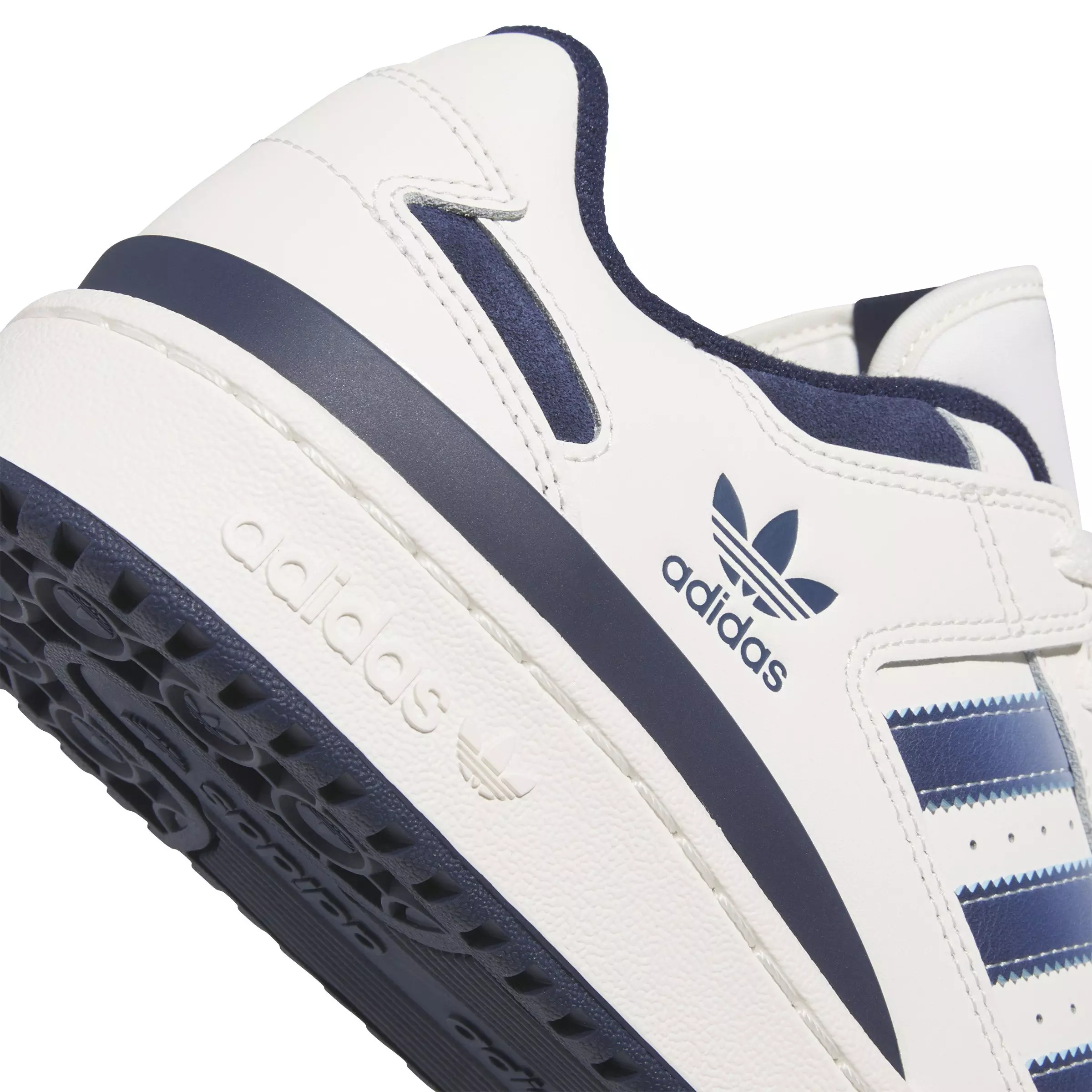 adidas Forum Low CL "Cloud White/Night Indigo/Wonder Blue" Men's Shoe - WHITE/INDIGO/BLUE