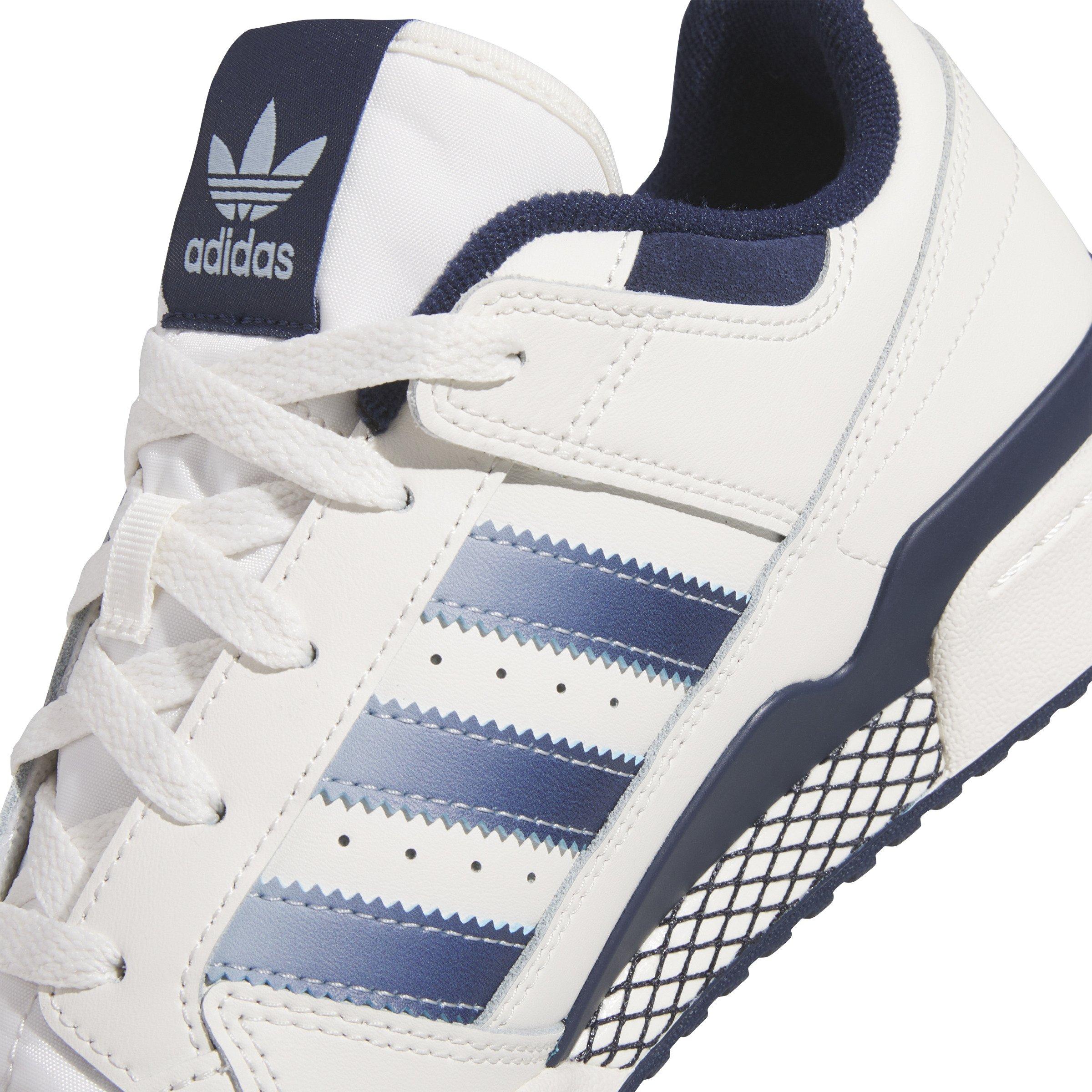 adidas Forum Low CL "Cloud White/Night Indigo/Wonder Blue" Men's Shoe - WHITE/INDIGO/BLUE Thumbnail View 8