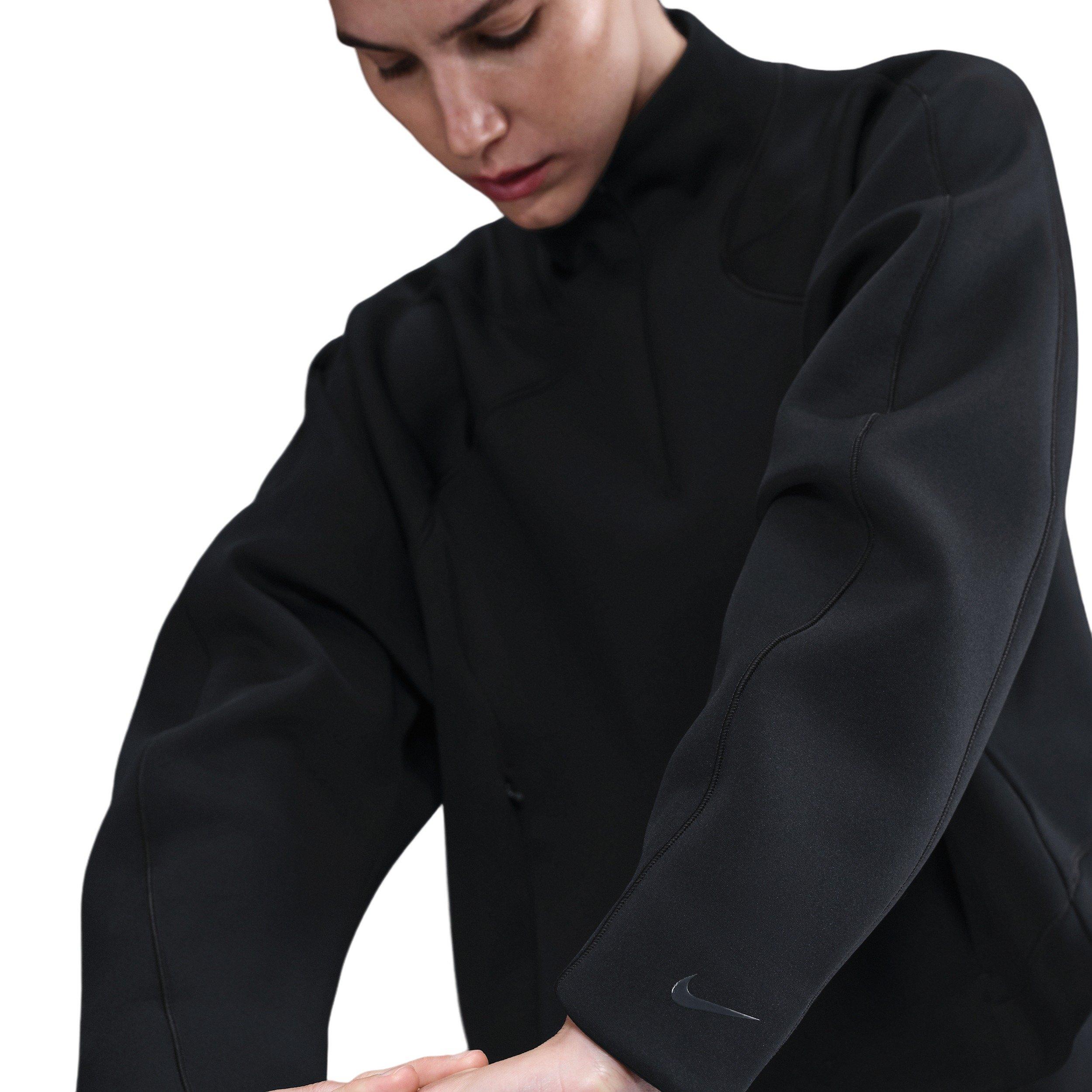 Nike Women's Universa Dri-FIT 1/4-Zip Top - Black - BLACK Thumbnail View 3