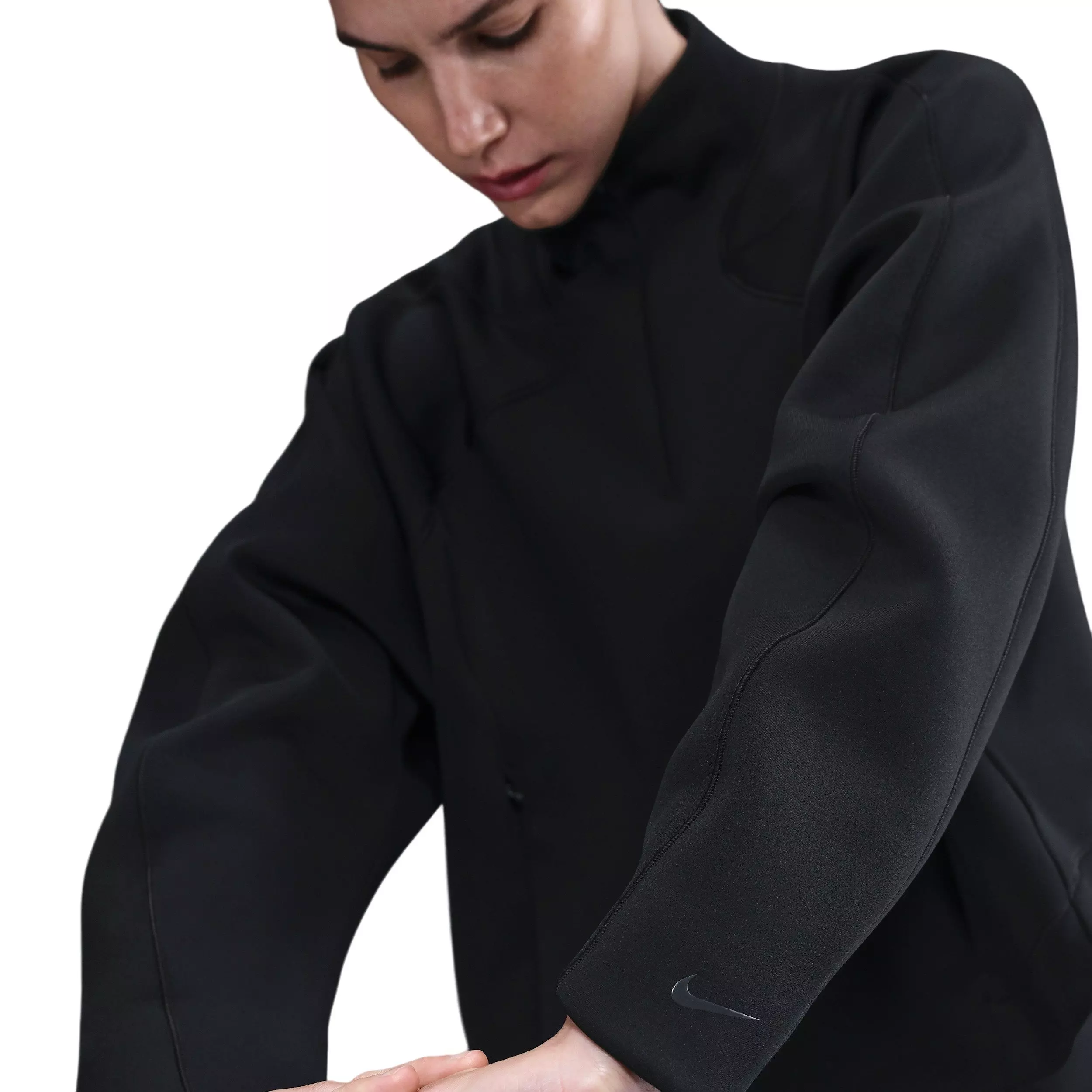 Nike Women's Universa Dri-FIT 1/4-Zip Top -Black - BLACK