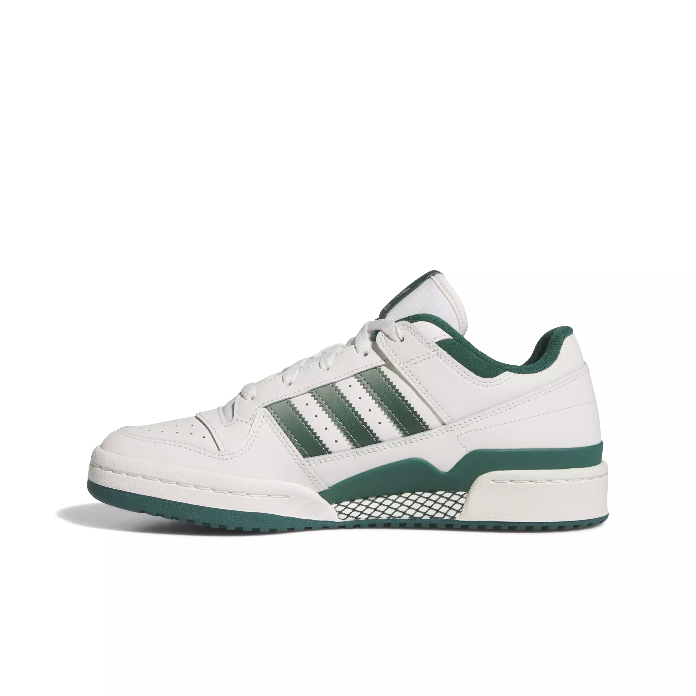 adidas Forum Low CL "Cloud White/Collegiate Green/Silver Green" Men's Shoe - WHITE/GREEN/GREEN
