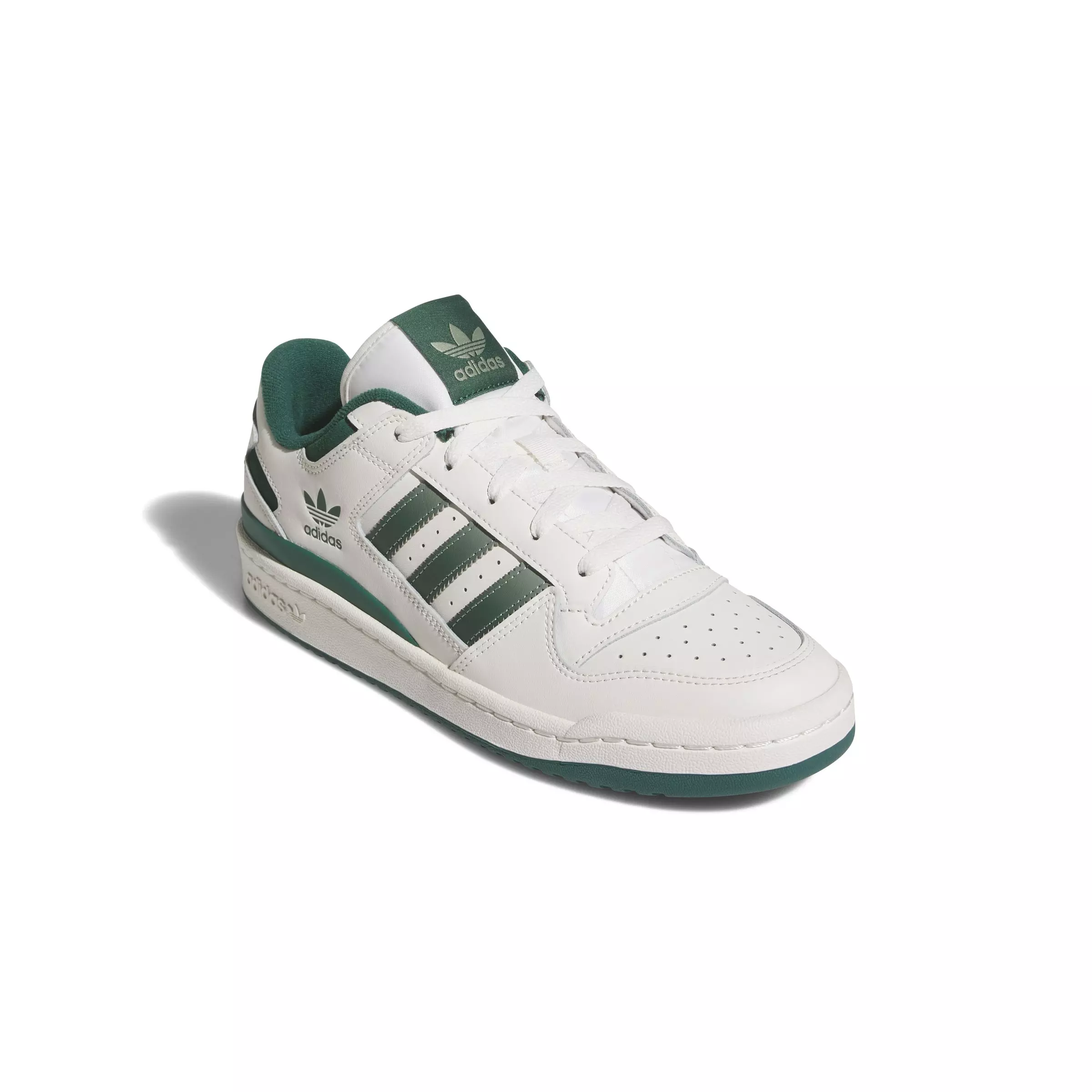 adidas Forum Low CL "Cloud White/Collegiate Green/Silver Green" Men's Shoe - WHITE/GREEN/GREEN