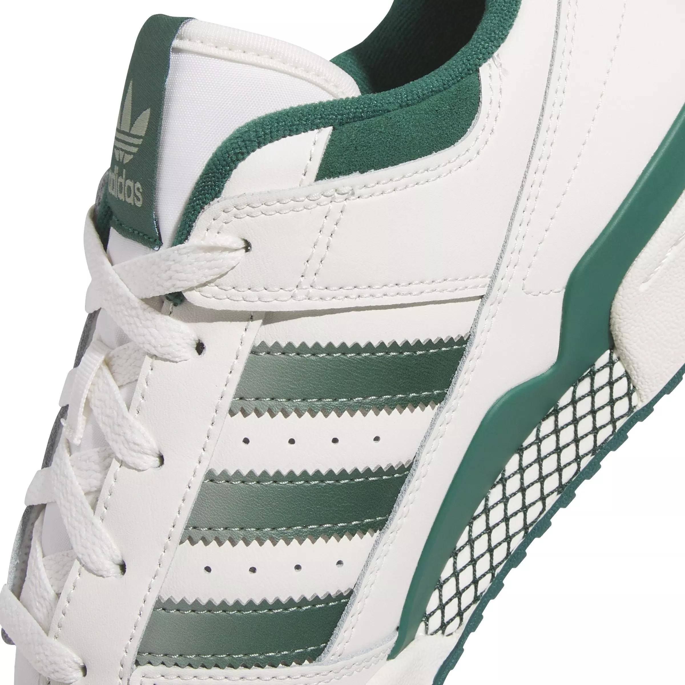 adidas Forum Low CL "Cloud White/Collegiate Green/Silver Green" Men's Shoe - WHITE/GREEN/GREEN