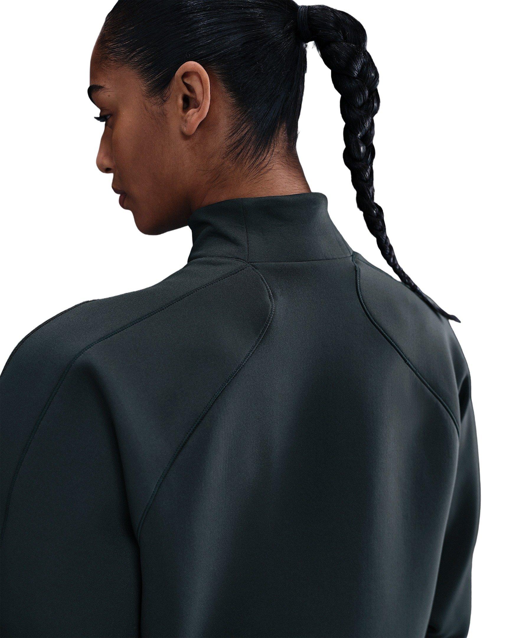 Nike Women's Universa Dri-FIT 1/4-Zip Top -Seaweed Green - SEAWEED GREEN Thumbnail View 2