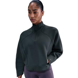 Nike Women's Universa Dri-FIT 1/4-Zip Top -Seaweed Green