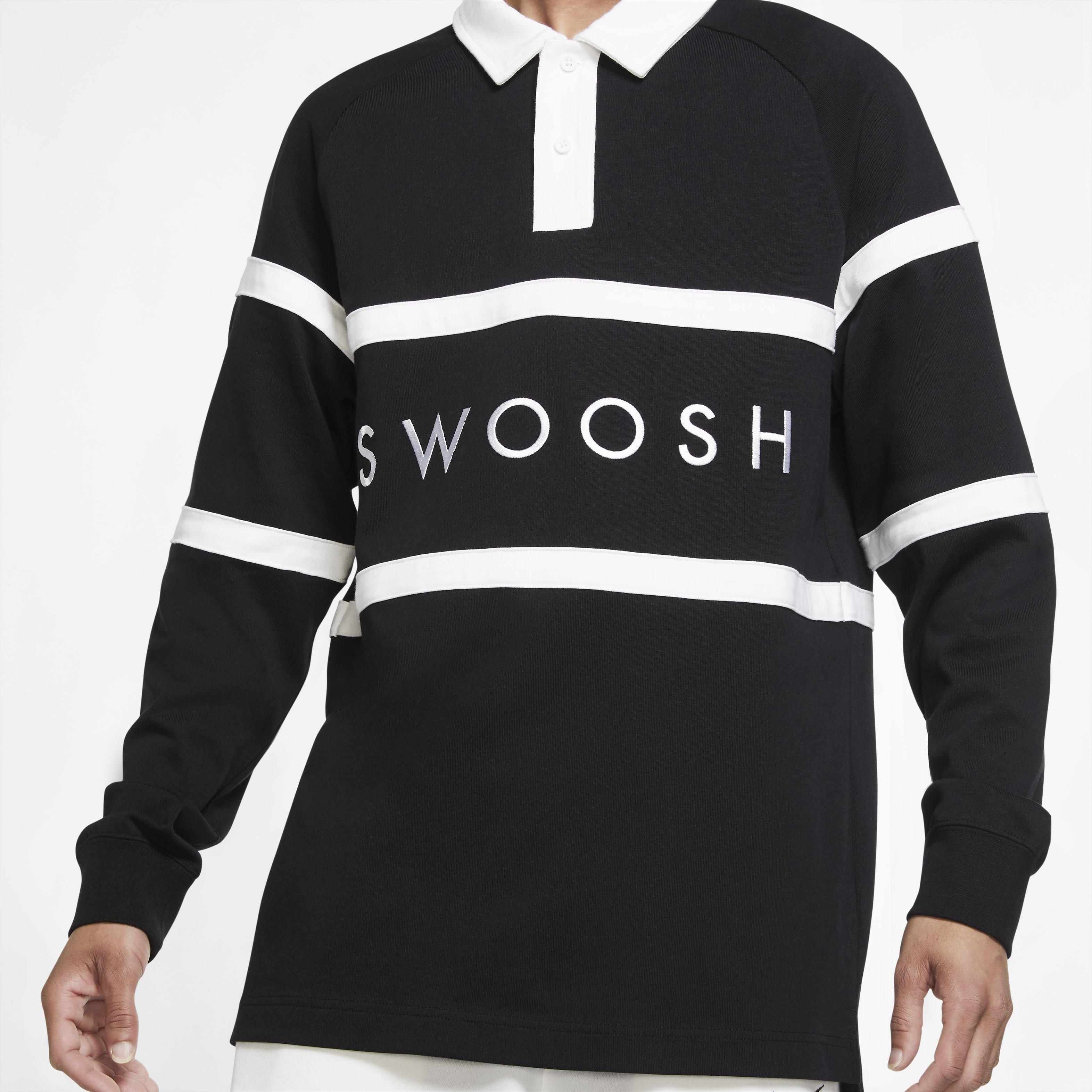 nike swoosh rugby polo