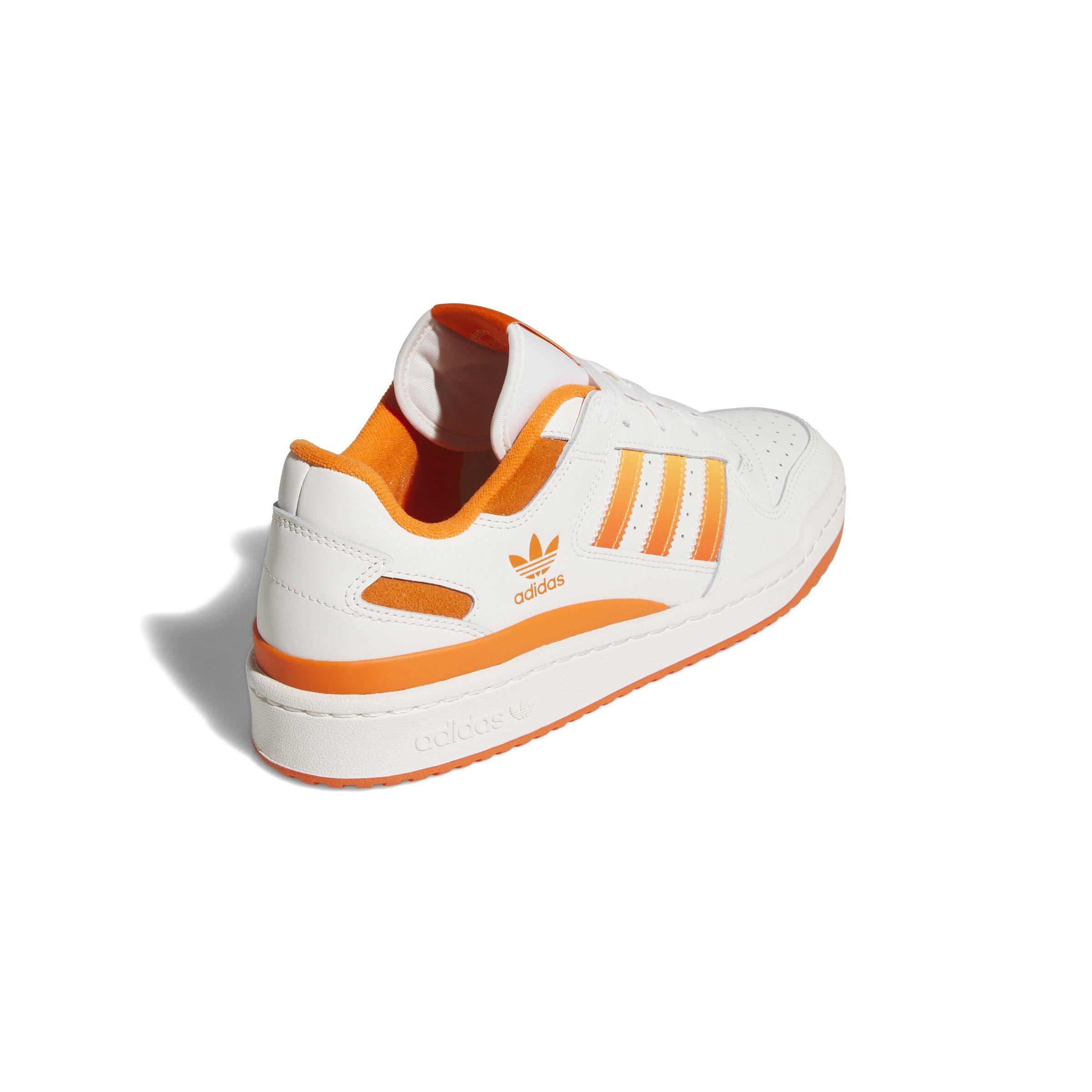 adidas Forum Low CL "Cloud White/Real Gold/Orange" Men's Shoe - WHITE/GOLD/ORANGE Thumbnail View 4