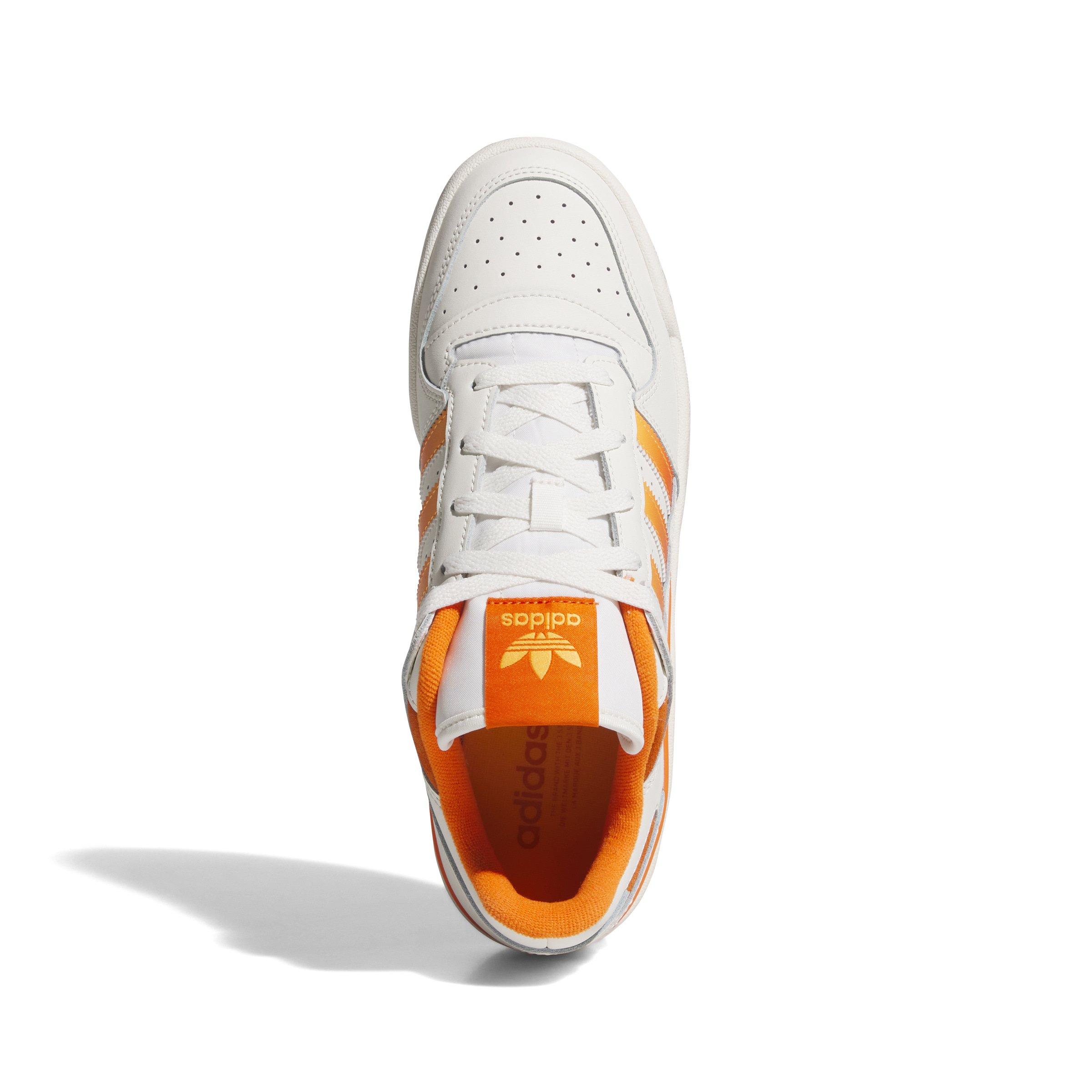adidas Forum Low CL "Cloud White/Real Gold/Orange" Men's Shoe - WHITE/GOLD/ORANGE Thumbnail View 5