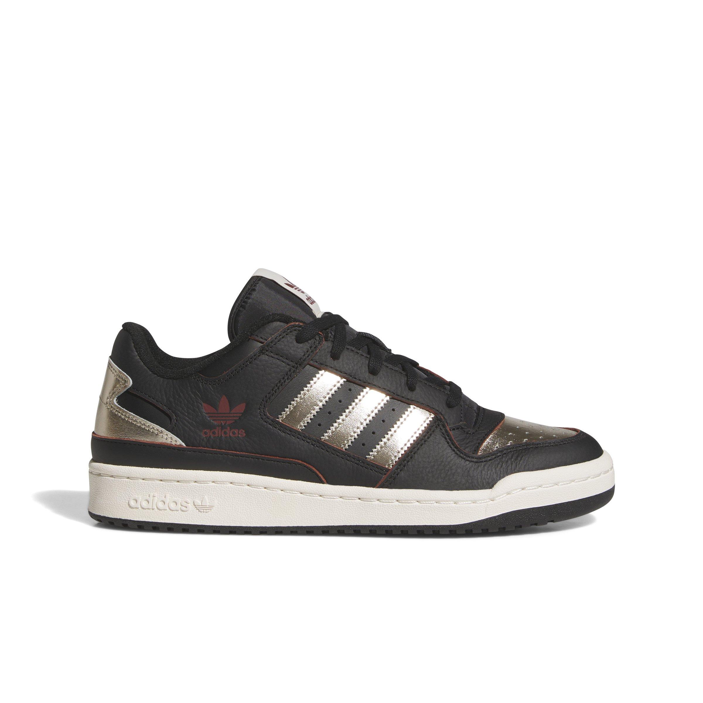 adidas Forum Low CL "Core Black/Cyber Metallic/Off White" Men's Shoe - BLACK/CYBER/OFF WHITE Thumbnail View 1
