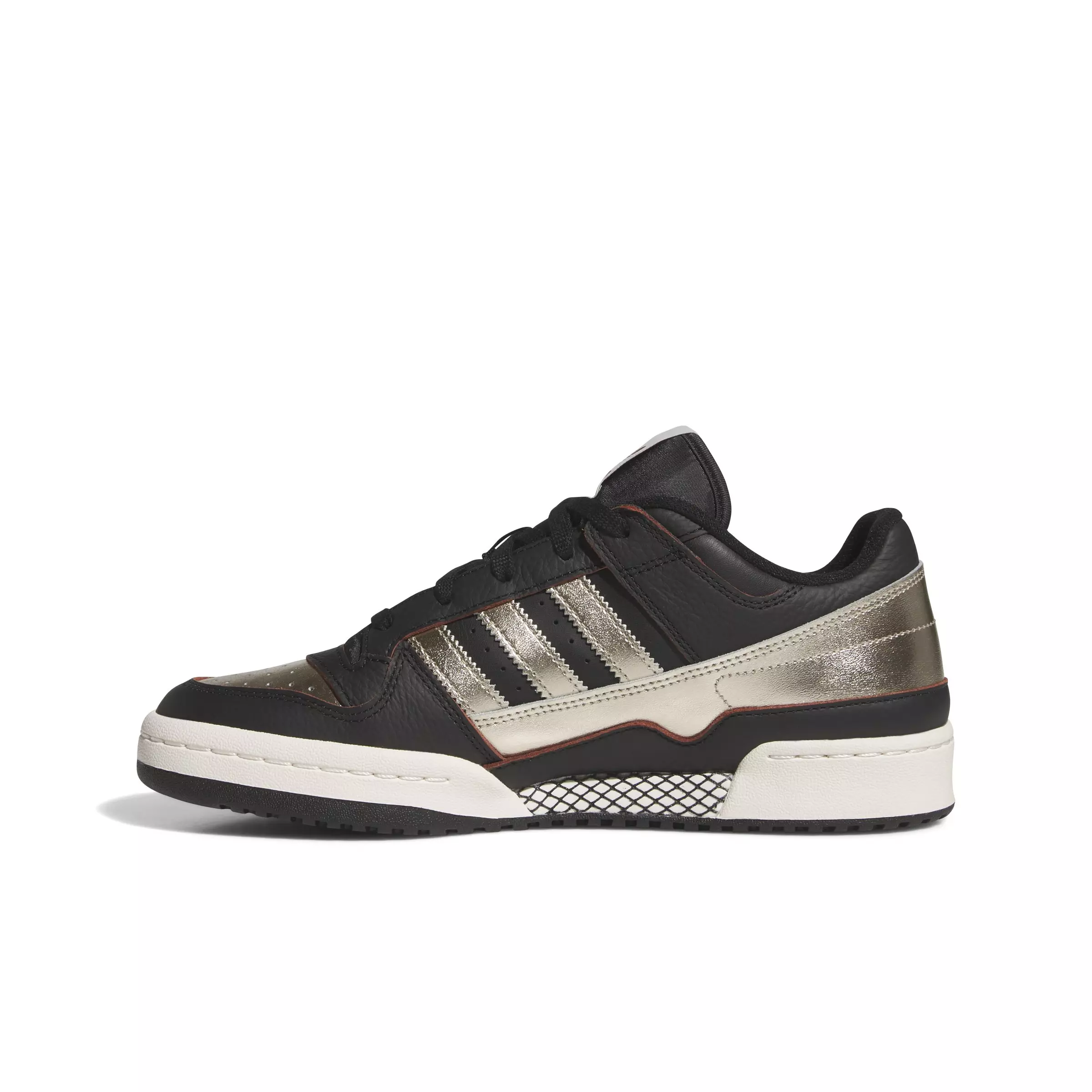 adidas Forum Low CL "Core Black/Cyber Metallic/Off White" Men's Shoe - BLACK/CYBER/OFF WHITE