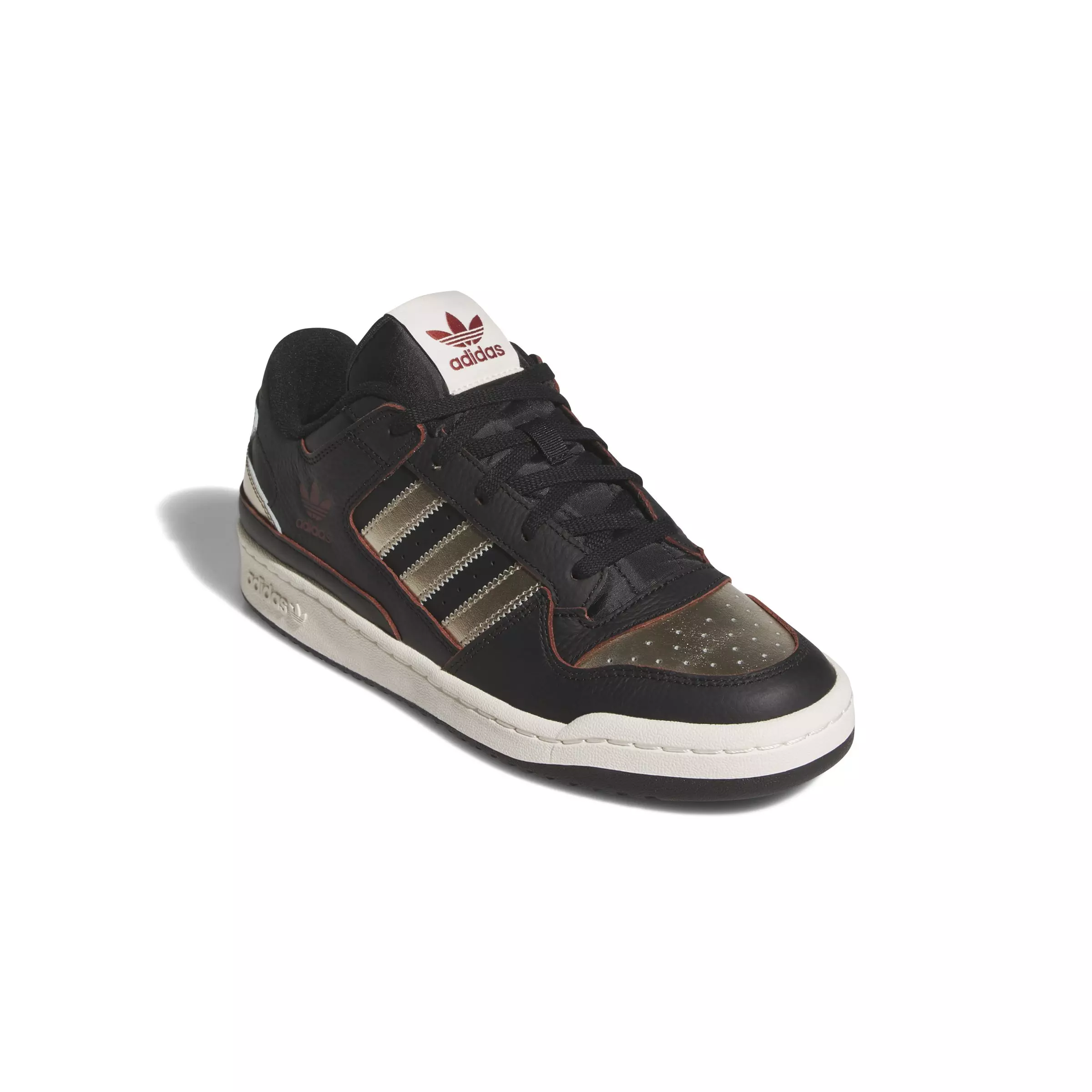 adidas Forum Low CL "Core Black/Cyber Metallic/Off White" Men's Shoe - BLACK/CYBER/OFF WHITE