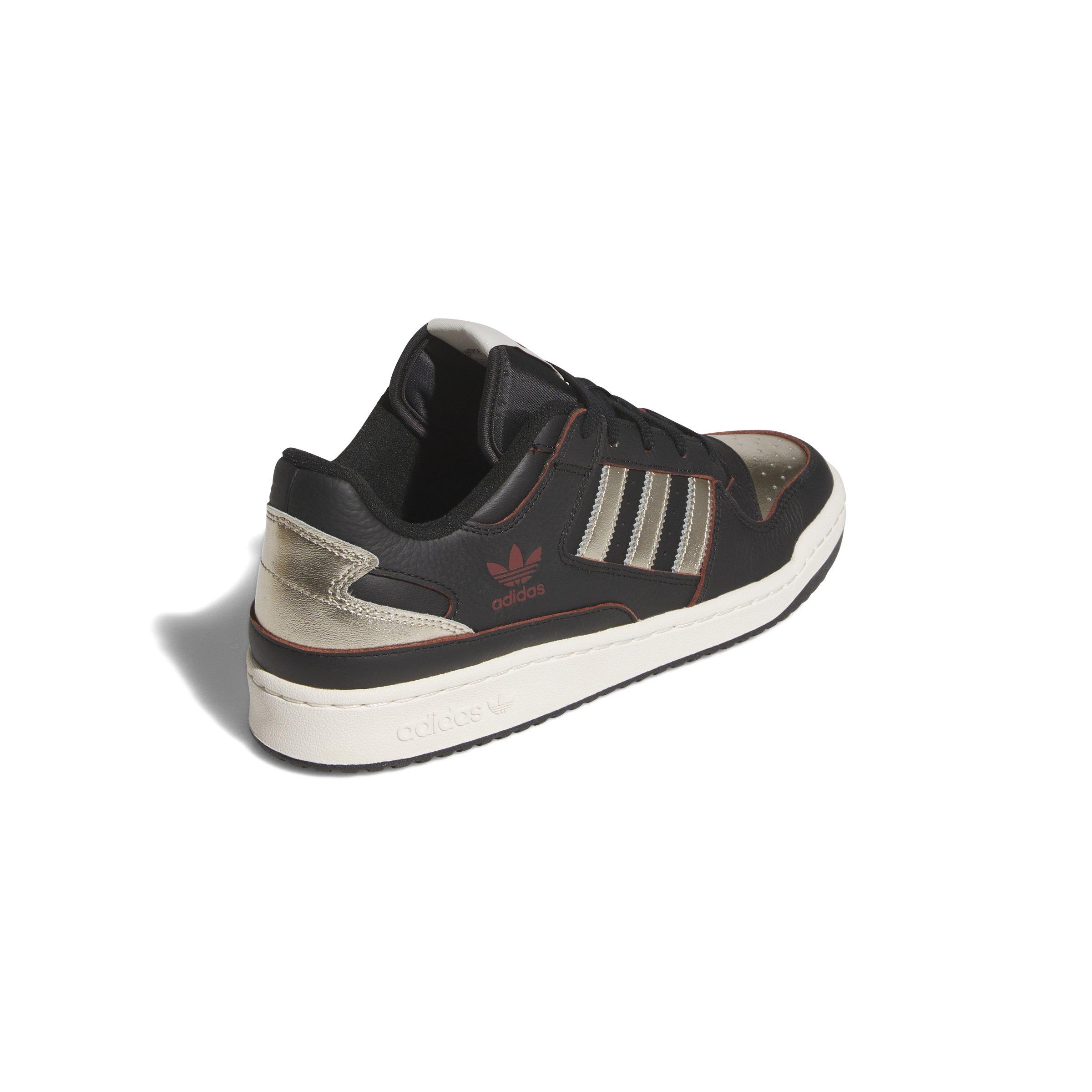 adidas Forum Low CL "Core Black/Cyber Metallic/Off White" Men's Shoe - BLACK/CYBER/OFF WHITE Thumbnail View 4