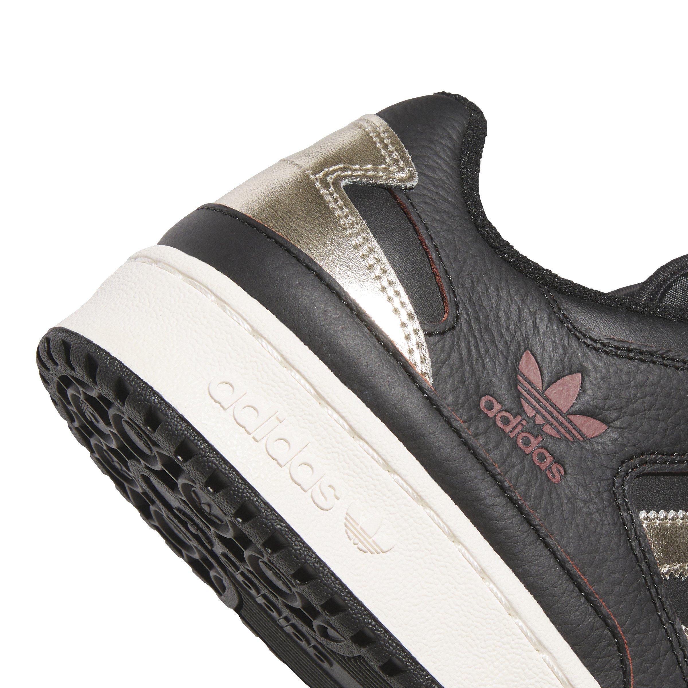 adidas Forum Low CL "Core Black/Cyber Metallic/Off White" Men's Shoe - BLACK/CYBER/OFF WHITE Thumbnail View 7