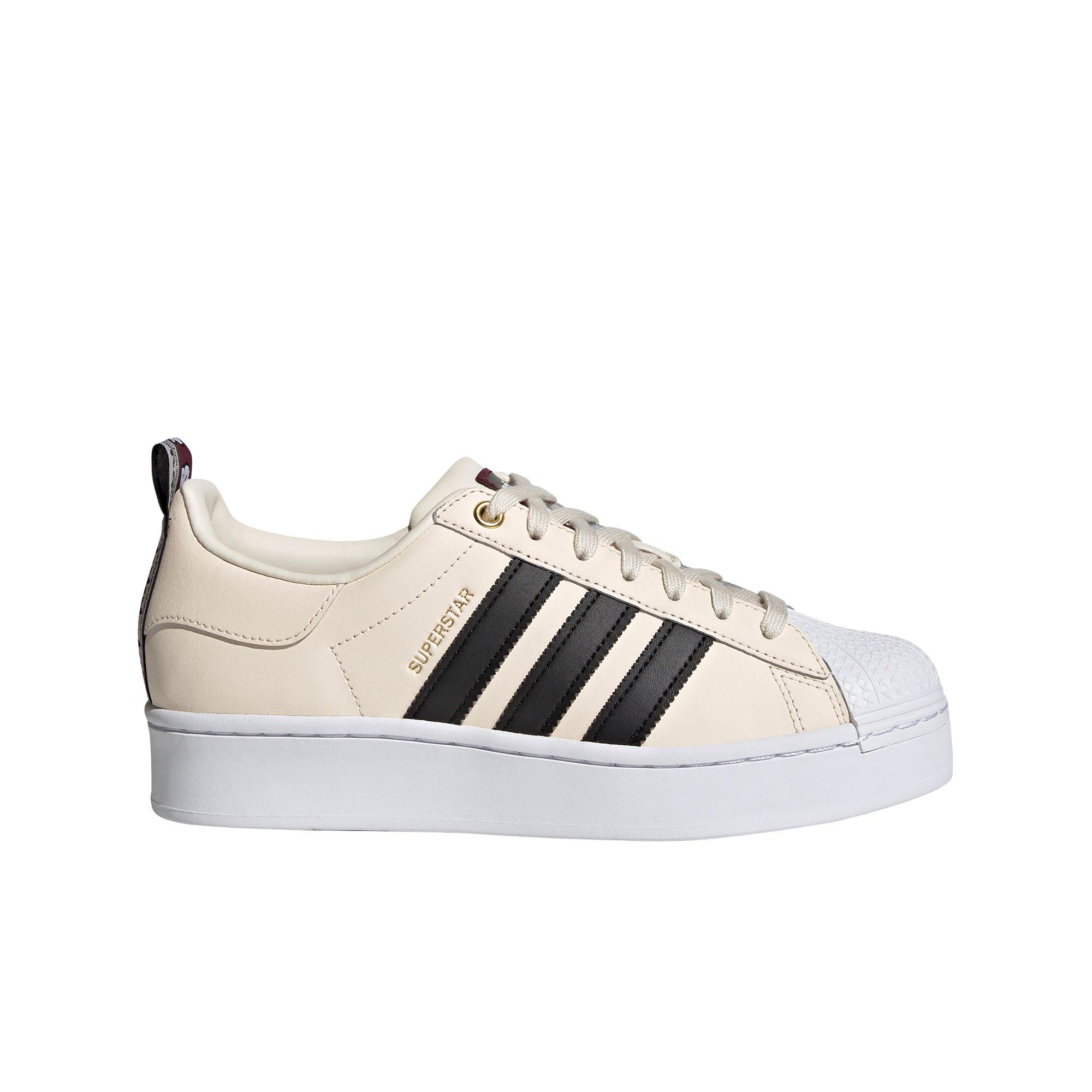 adidas Originals Superstar Bold "Wonder White/Core Black/Victory Crimson" Women's Shoe - WHITE/BLACK Thumbnail View 1