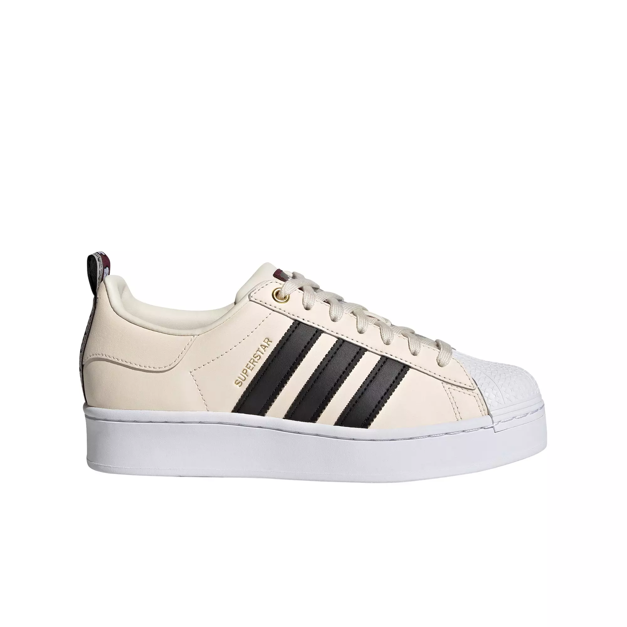 adidas Originals Superstar Bold "Wonder White/Core Black/Victory Crimson" Women's Shoe - WHITE/BLACK