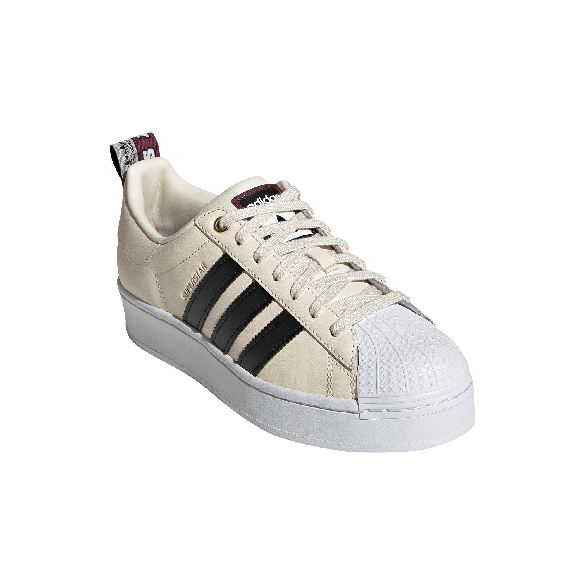 adidas Originals Superstar Bold "Wonder White/Core Black/Victory Crimson" Women's Shoe - WHITE/BLACK Thumbnail View 3
