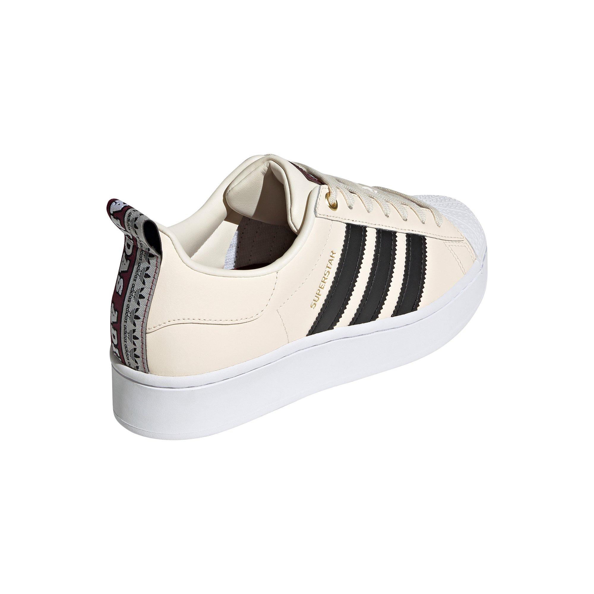 adidas Originals Superstar Bold "Wonder White/Core Black/Victory Crimson" Women's Shoe - WHITE/BLACK Thumbnail View 4