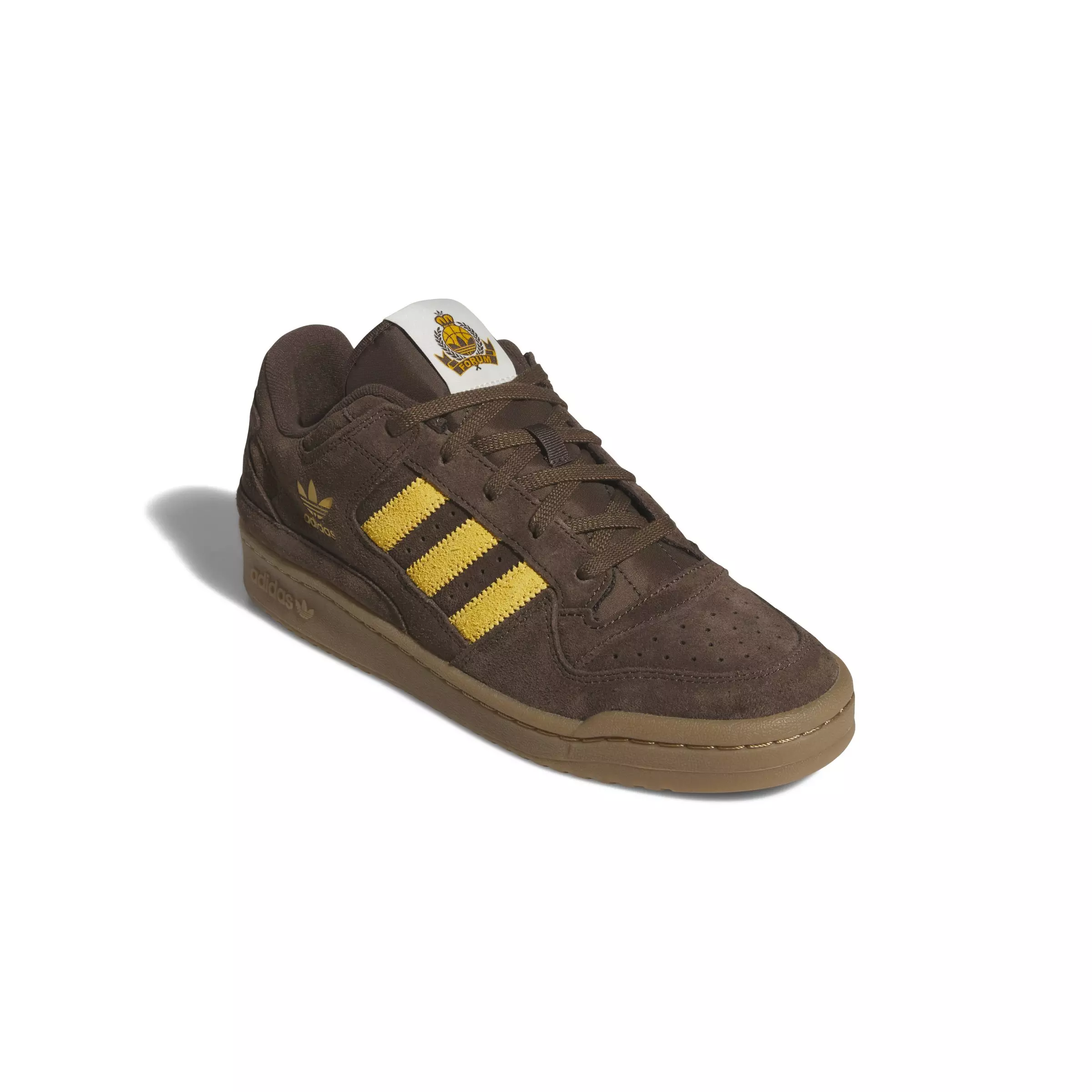 adidas Forum Low CL "Brown/Preloved Yellow/Gum M2" Men's Shoe - BROWN/YELLOW/GUM