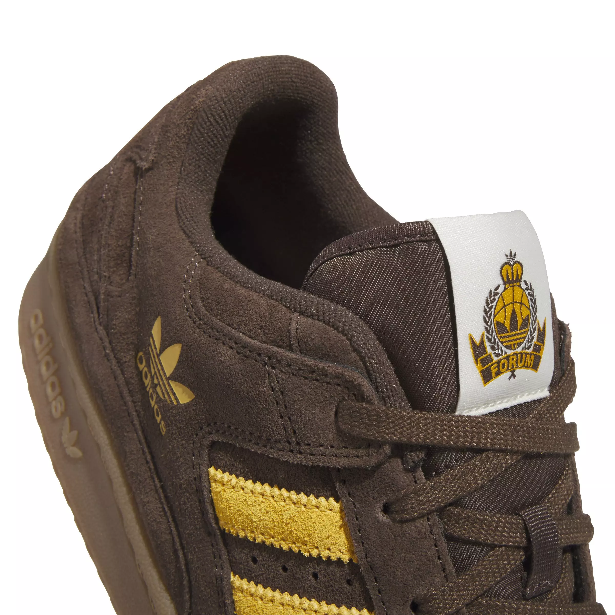 adidas Forum Low CL "Brown/Preloved Yellow/Gum M2" Men's Shoe - BROWN/YELLOW/GUM