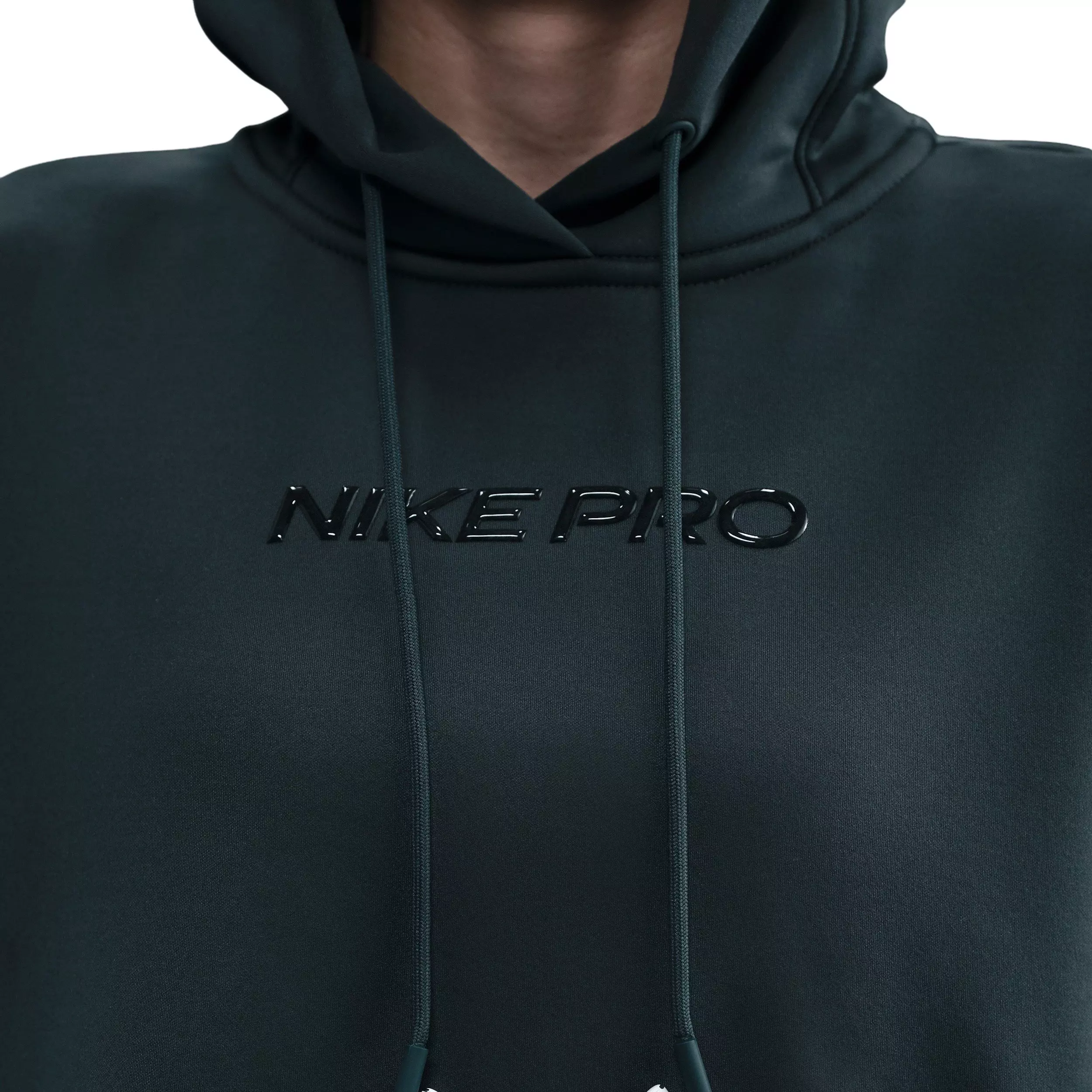 Nike Women's Pro Therma-FIT Fleece Hoodie - Seaweed Green - SEAWEED GREEN