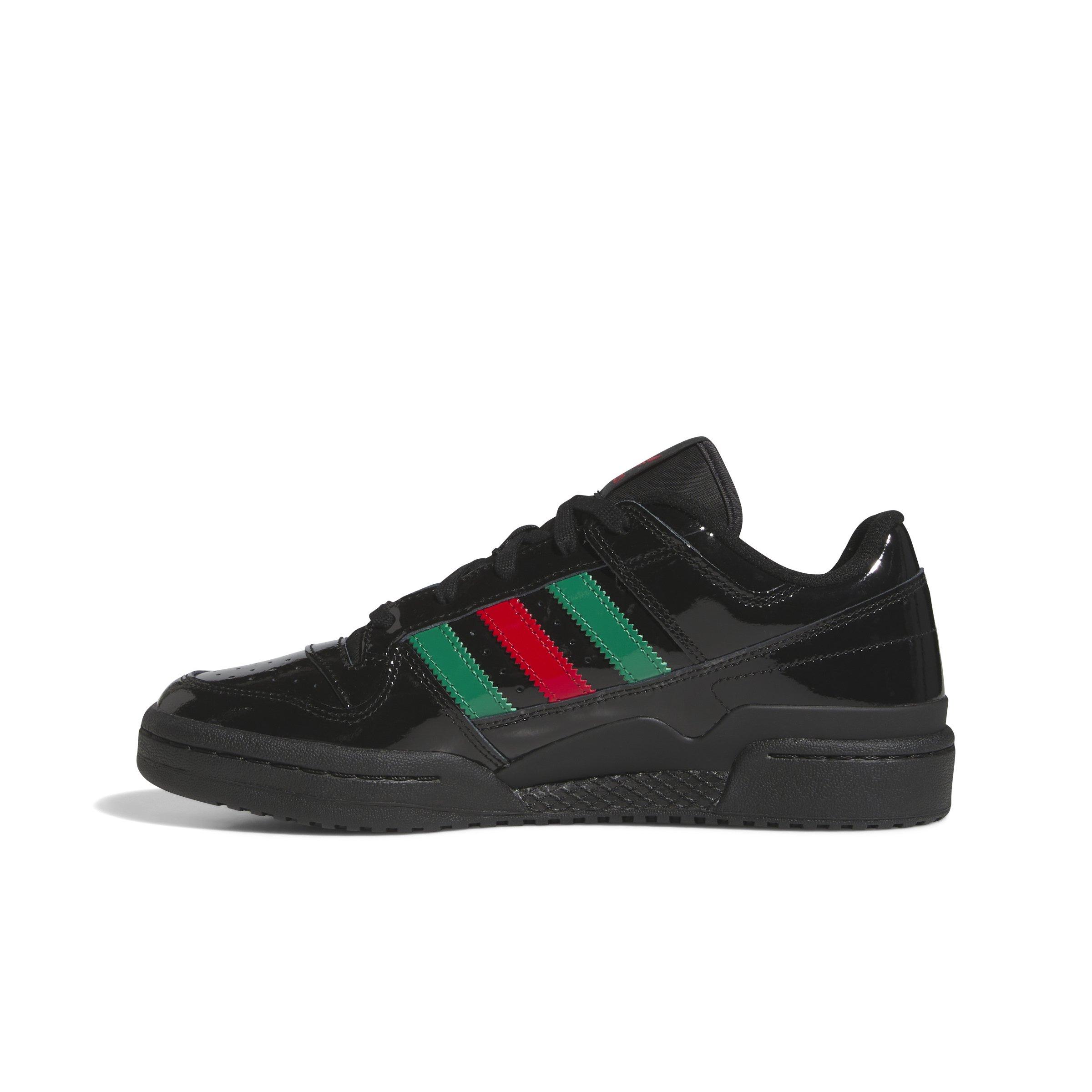 adidas Forum Low CL "Core Black/Bold Green/Scarlet" Men's Shoe - BLACK/GREEN/SCARLET Thumbnail View 2
