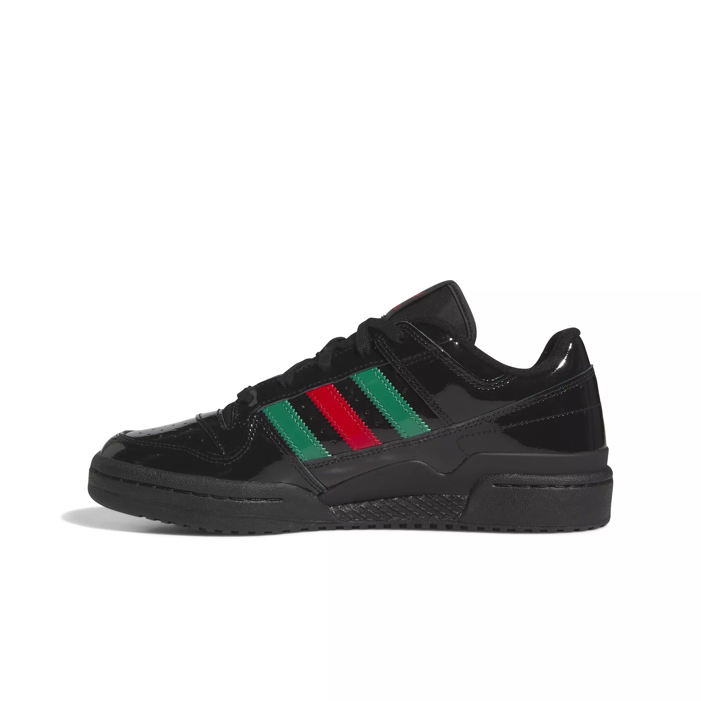 adidas Forum Low CL "Core Black/Bold Green/Scarlet" Men's Shoe - BLACK/GREEN/SCARLET