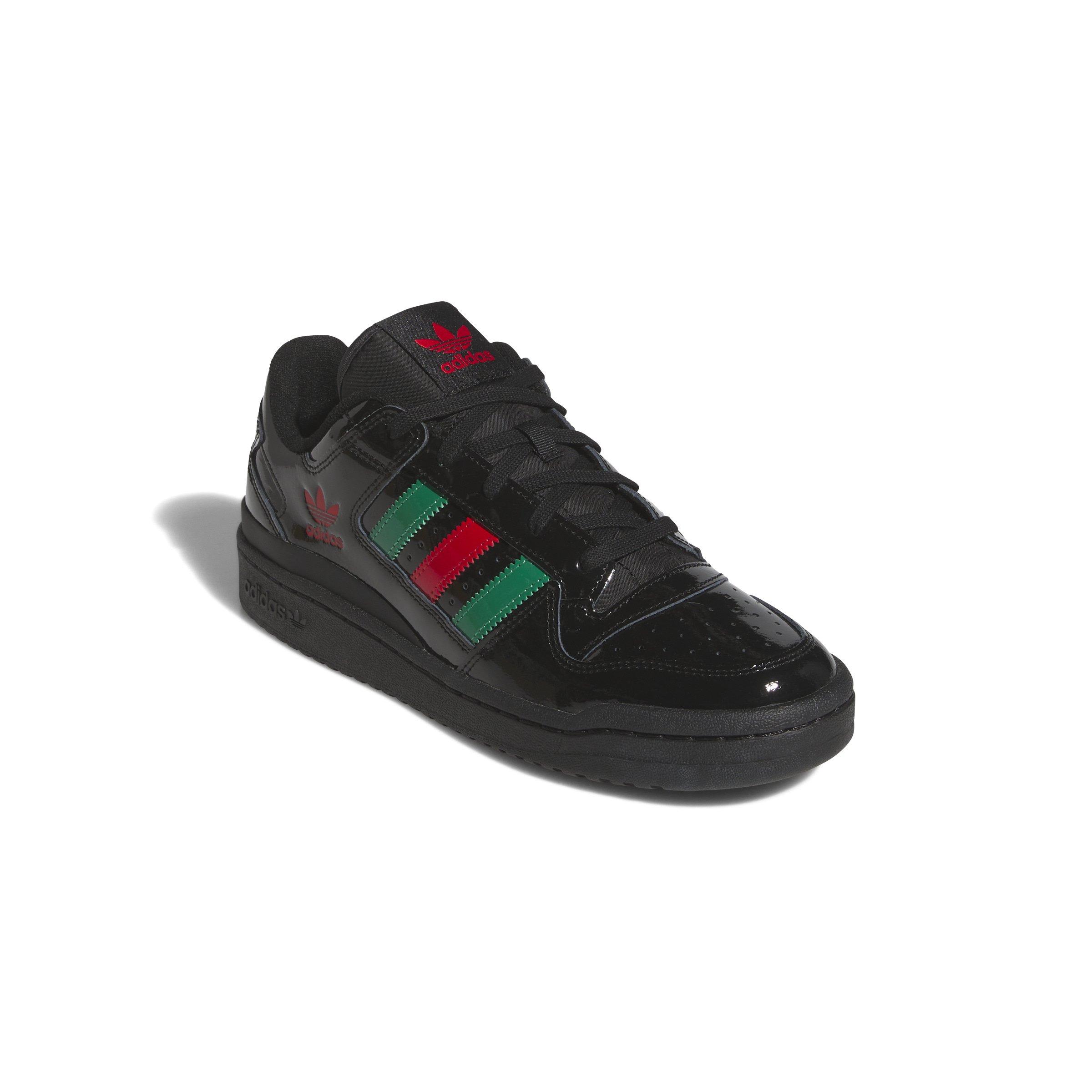 adidas Forum Low CL "Core Black/Bold Green/Scarlet" Men's Shoe - BLACK/GREEN/SCARLET Thumbnail View 3