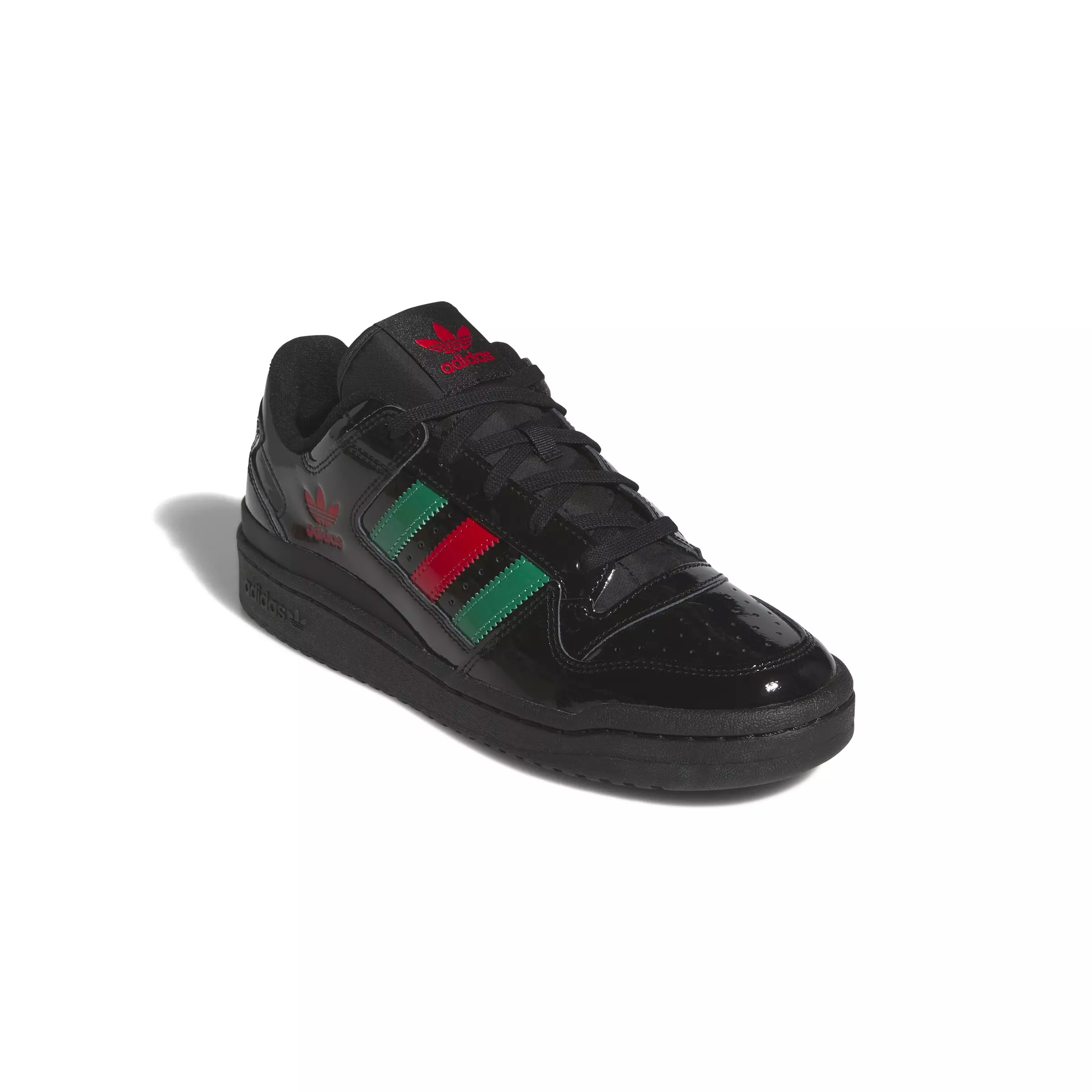 adidas Forum Low CL "Core Black/Bold Green/Scarlet" Men's Shoe - BLACK/GREEN/SCARLET