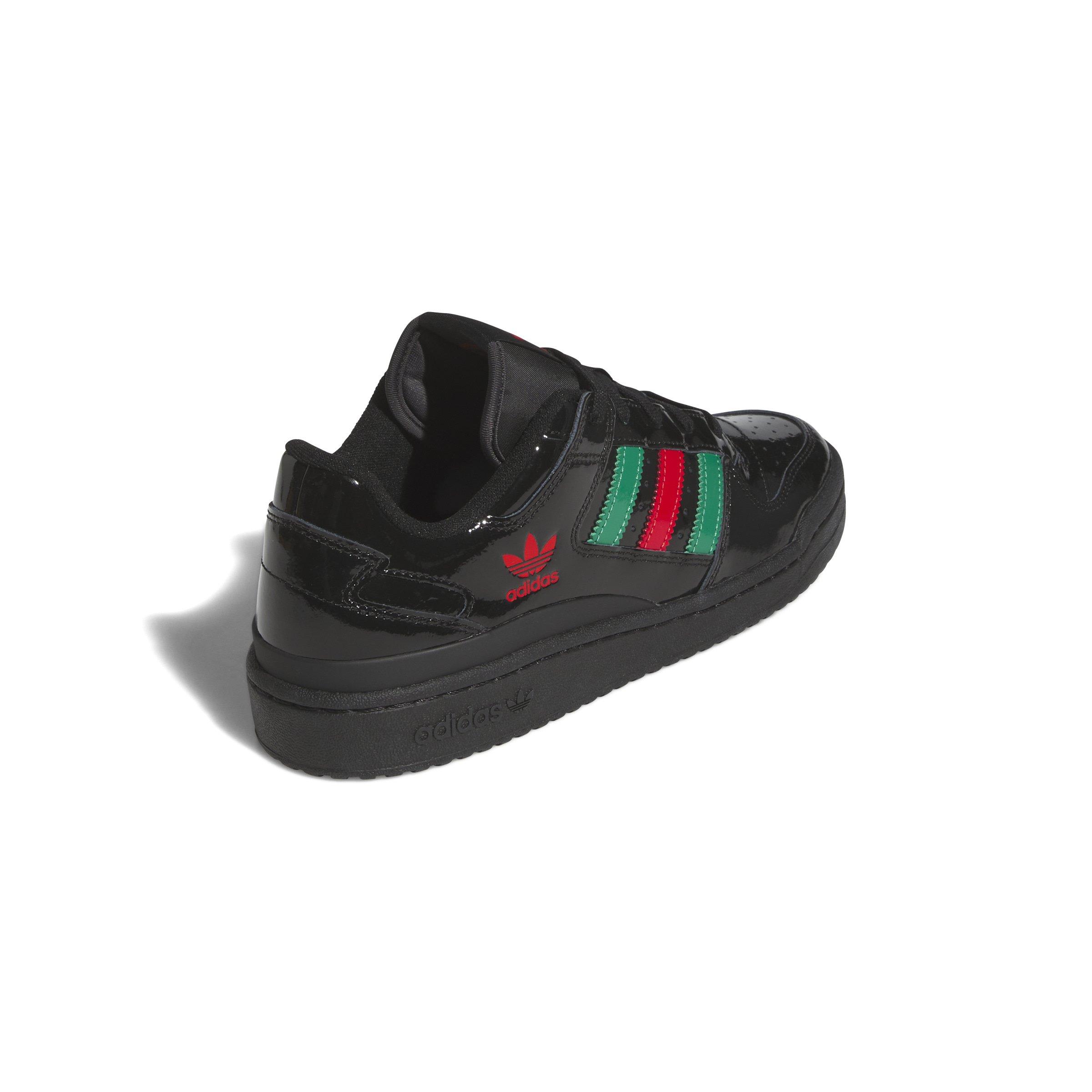 adidas Forum Low CL "Core Black/Bold Green/Scarlet" Men's Shoe - BLACK/GREEN/SCARLET Thumbnail View 4