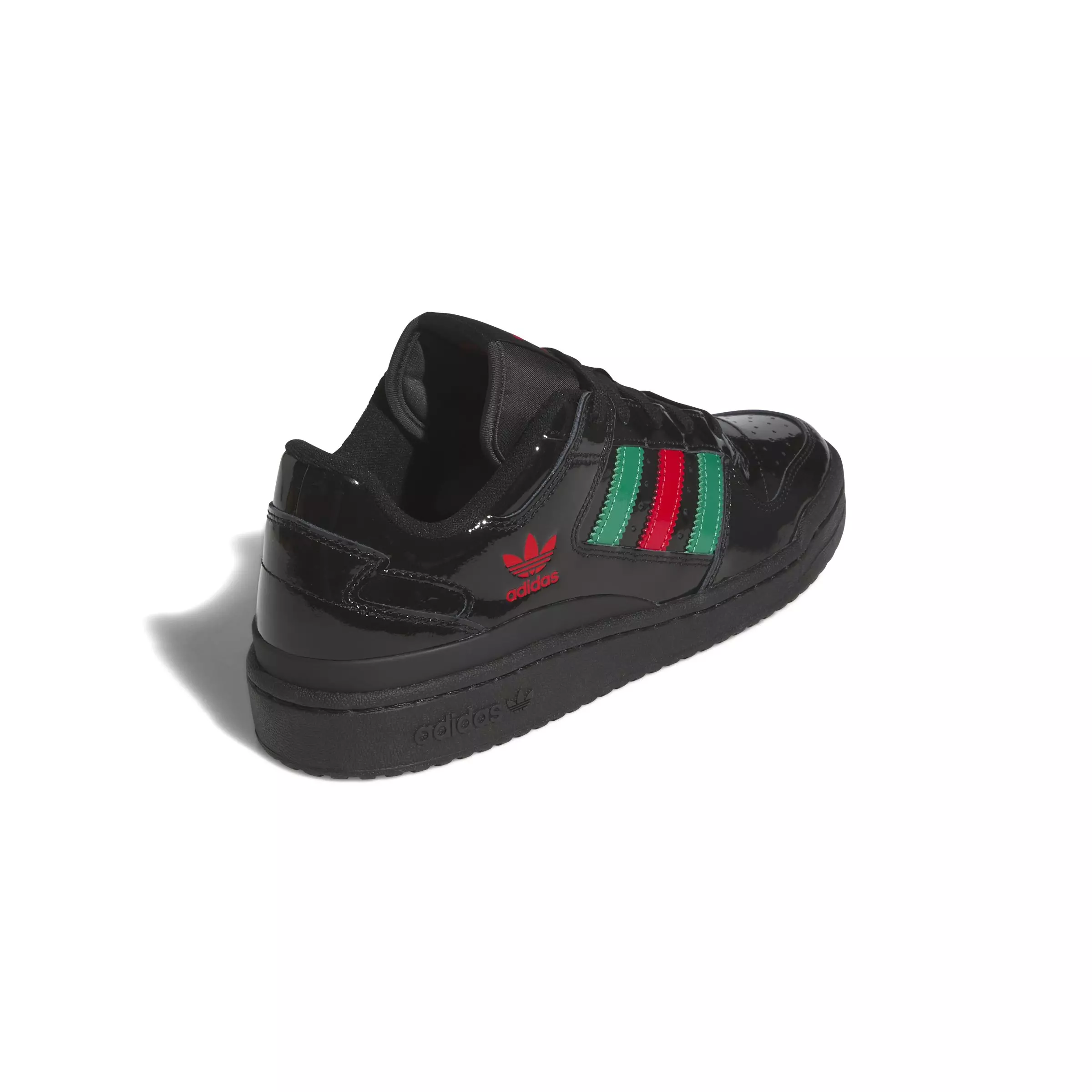 adidas Forum Low CL "Core Black/Bold Green/Scarlet" Men's Shoe - BLACK/GREEN/SCARLET