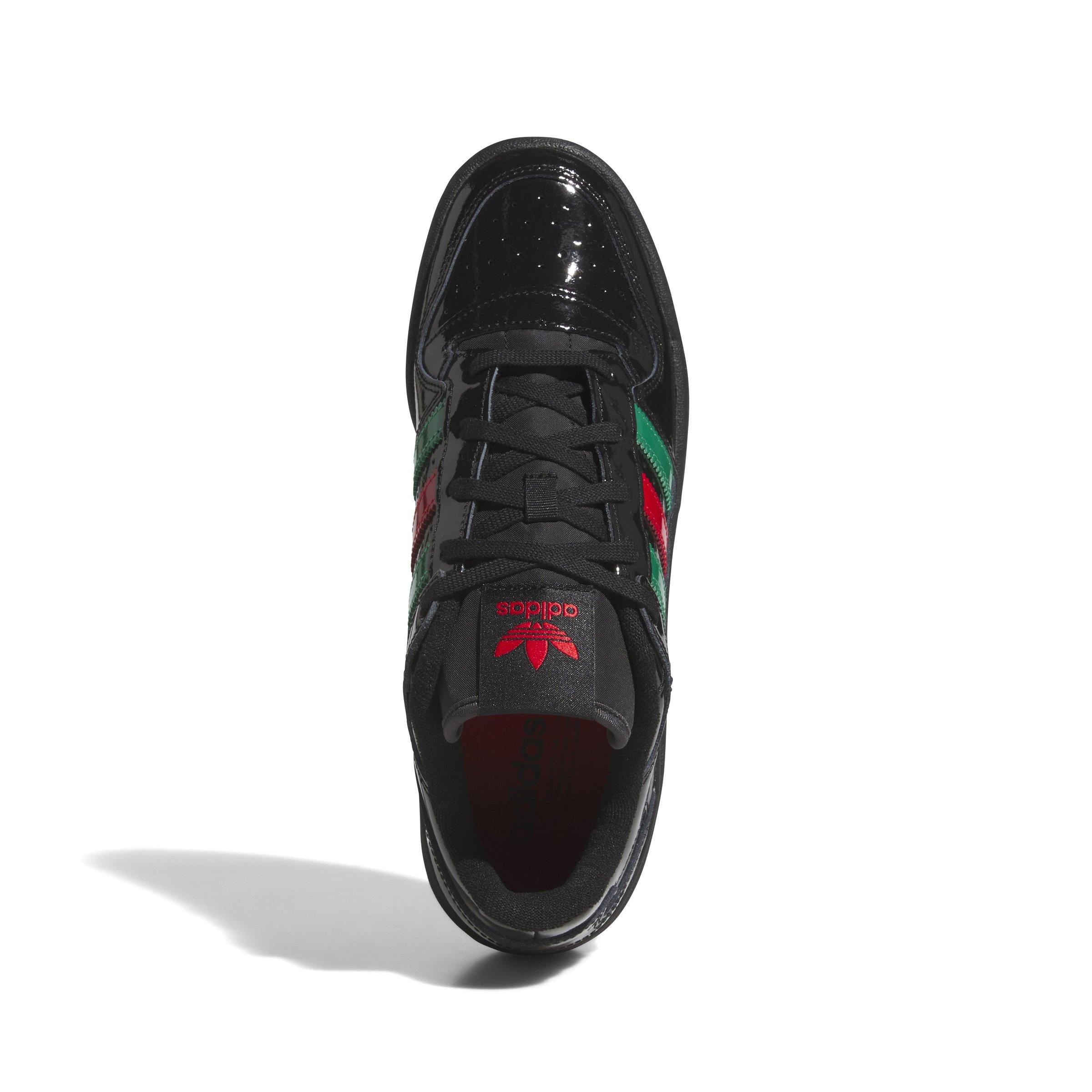 adidas Forum Low CL "Core Black/Bold Green/Scarlet" Men's Shoe - BLACK/GREEN/SCARLET Thumbnail View 5
