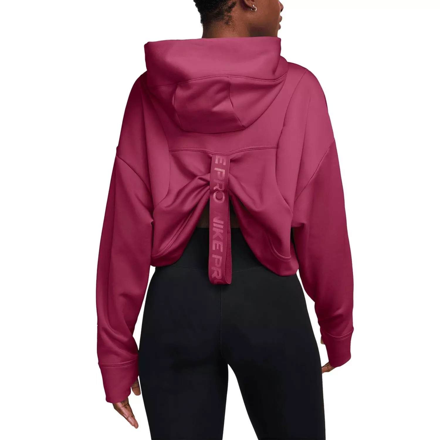 Nike Women's Pro Therma-FIT Fleece Hoodie - Beet Purple - BEET PURPLE