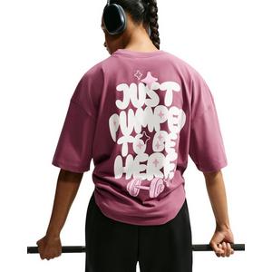 Nike Women's Pumped Dri-FIT Oversized T-Shirt - Pink - PINK