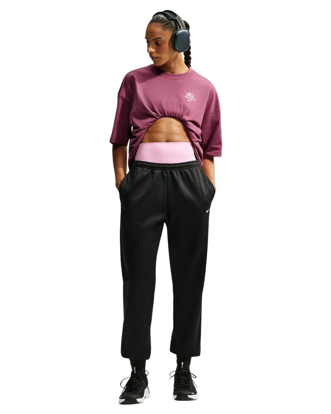 Nike Women's Pumped Dri-FIT Oversized T-Shirt - Pink - PINK Thumbnail View 4