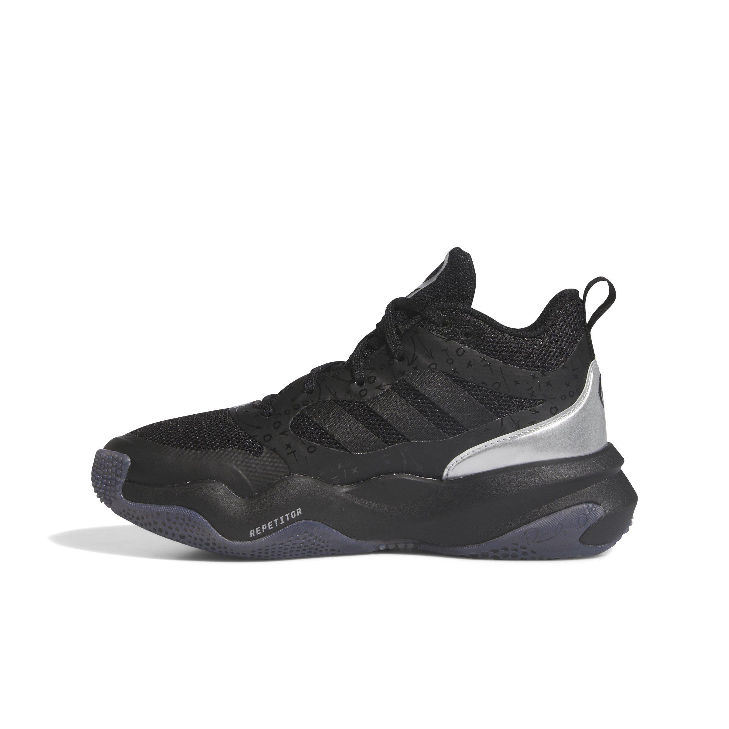 adidas Mahomes 2 Impact FLX Turf  Grade School Boys' "Black/Black/Silver Metallic" Football Shoe