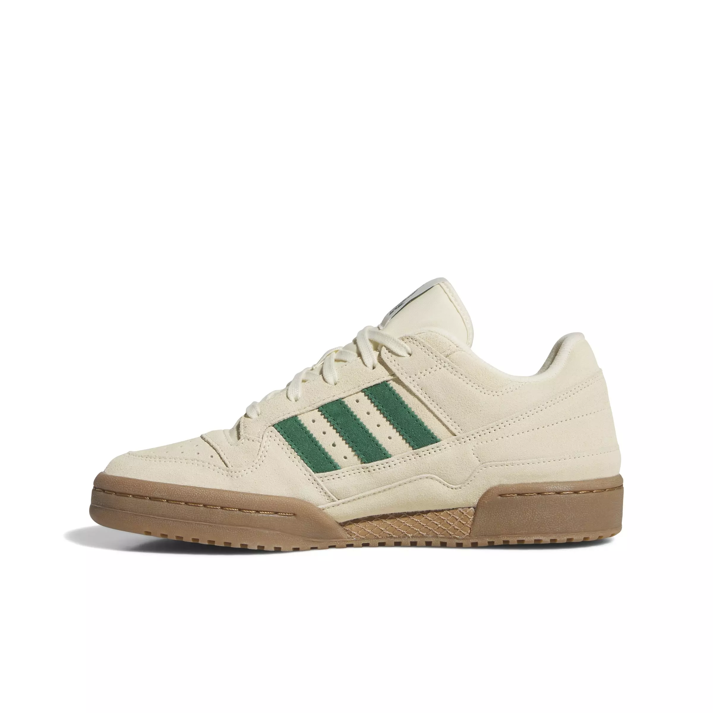 adidas Forum Low CL "Warm Vanilla/Dark Green/Ivory" Men's Shoe - VANILLA/DK GREEN/IVORY