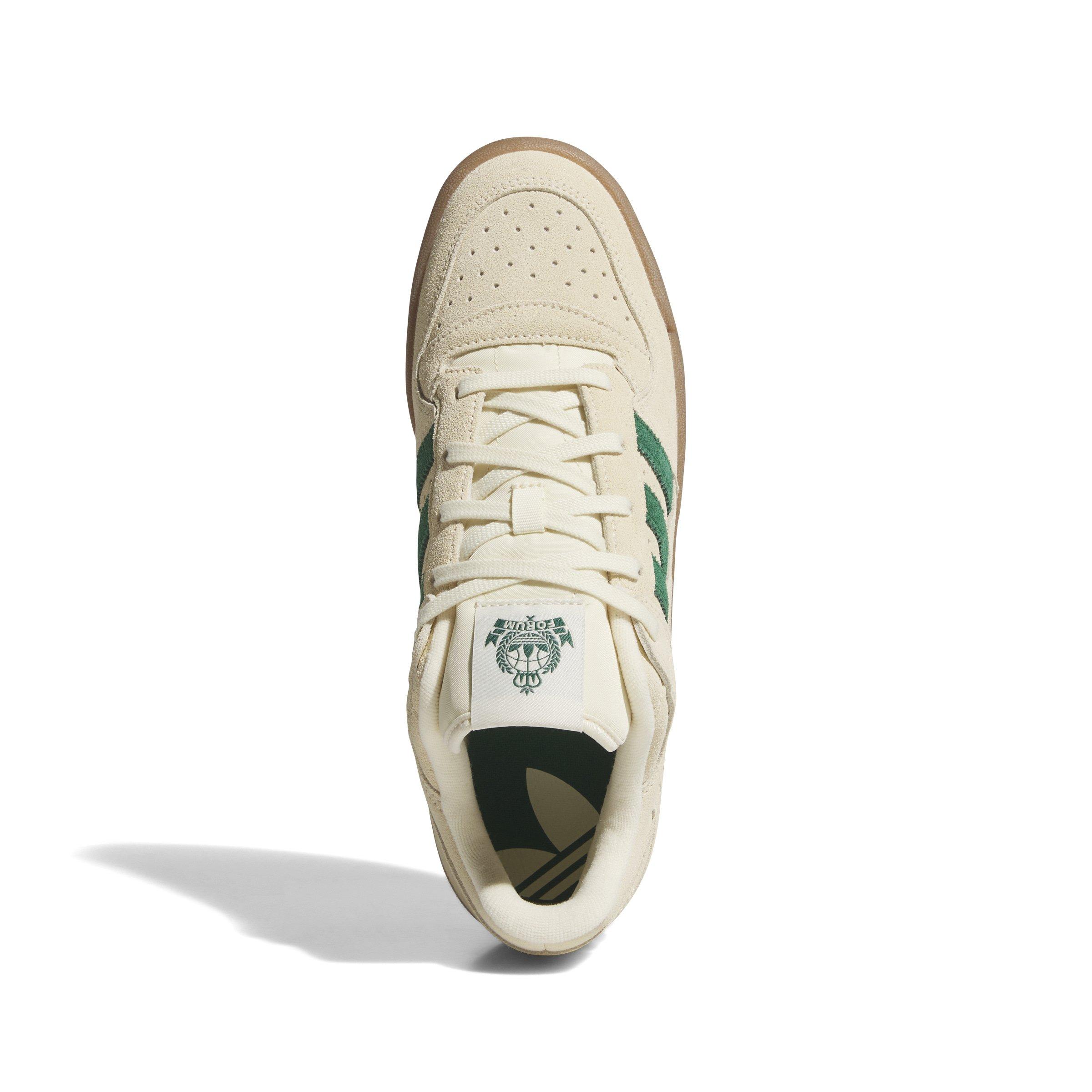 adidas Forum Low CL "Warm Vanilla/Dark Green/Ivory" Men's Shoe - VANILLA/DK GREEN/IVORY Thumbnail View 5