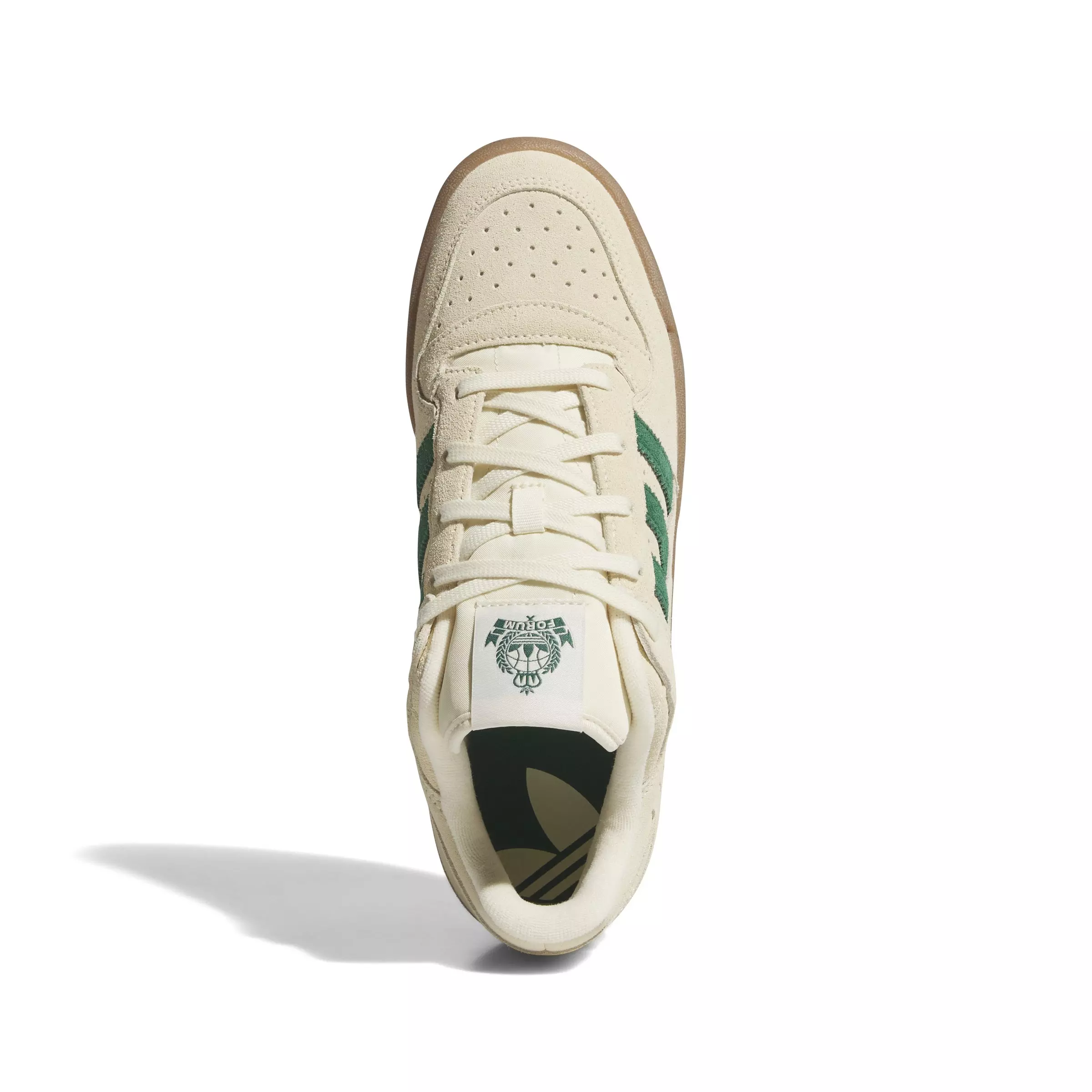 adidas Forum Low CL "Warm Vanilla/Dark Green/Ivory" Men's Shoe - VANILLA/DK GREEN/IVORY