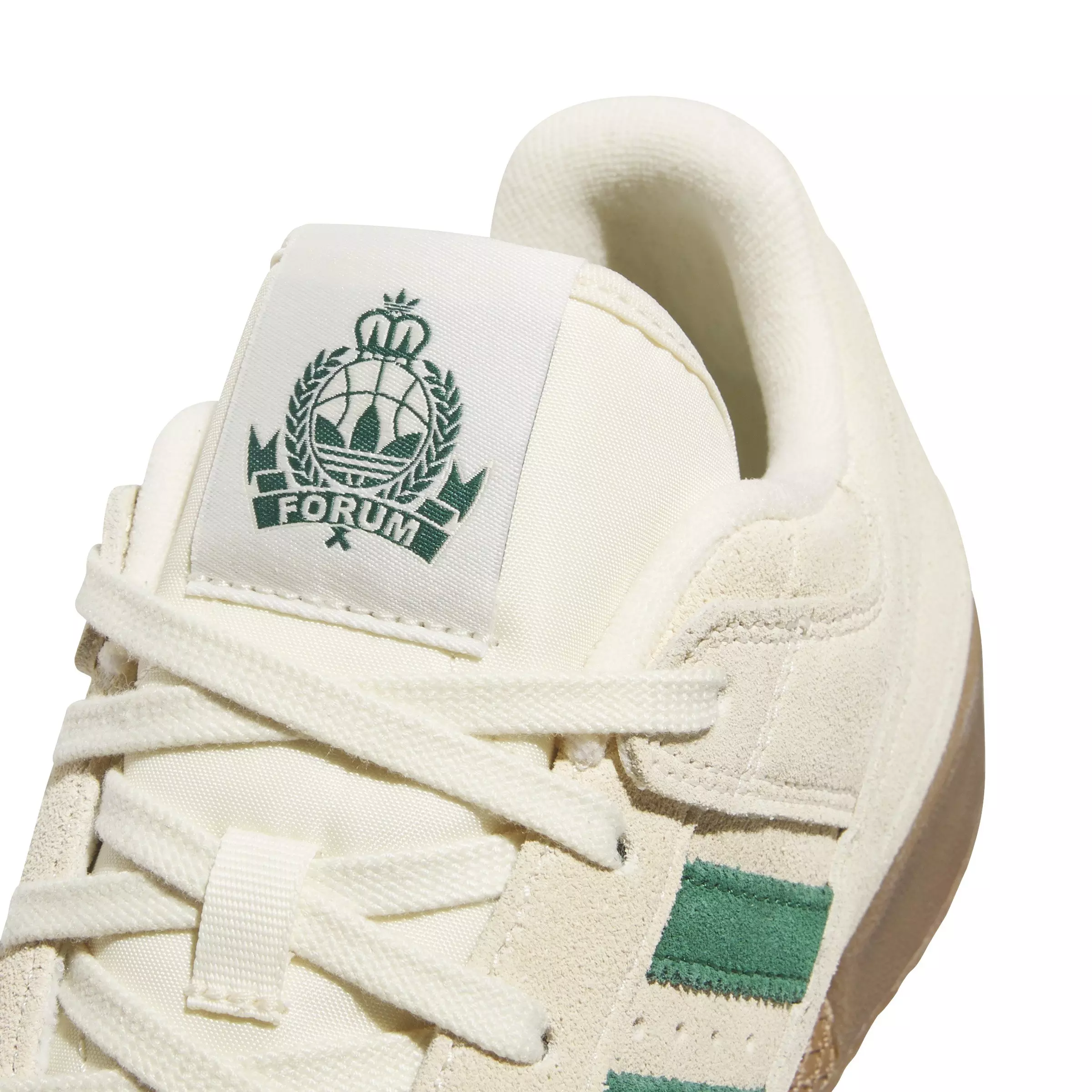 adidas Forum Low CL "Warm Vanilla/Dark Green/Ivory" Men's Shoe - VANILLA/DK GREEN/IVORY