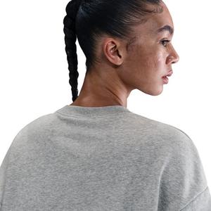Nike Women's Club Fleece Loose Crew - Grey