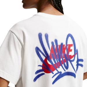 Nike Women's Sportswear Classic Oversized Graffiti Graphic T-Shirt - Sail - SAIL