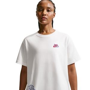Nike Women's Sportswear Classic Oversized Graffiti Graphic T-Shirt - Sail - SAIL