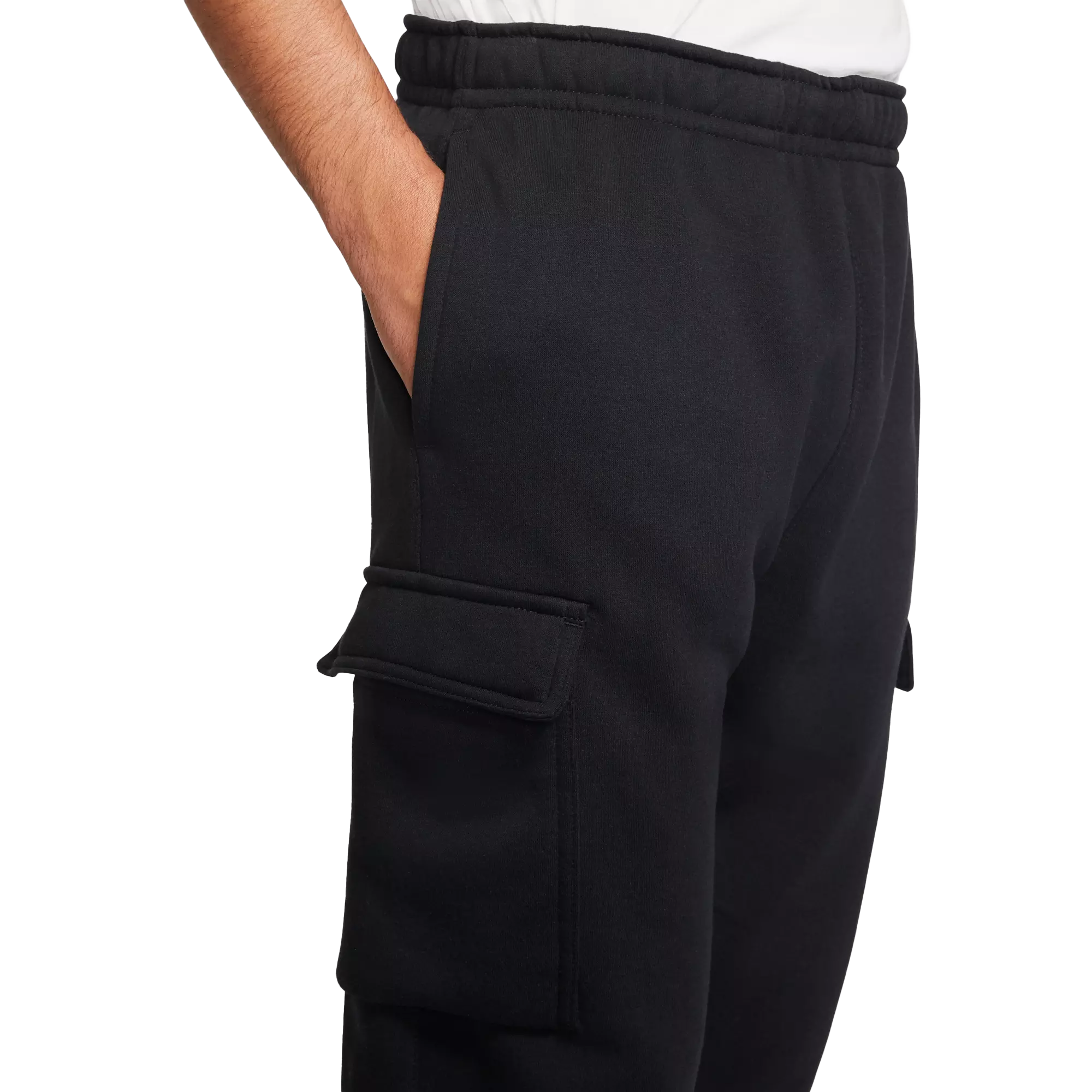 Nike Men's Sportswear Club Fleece Cargo Pants - BLACK