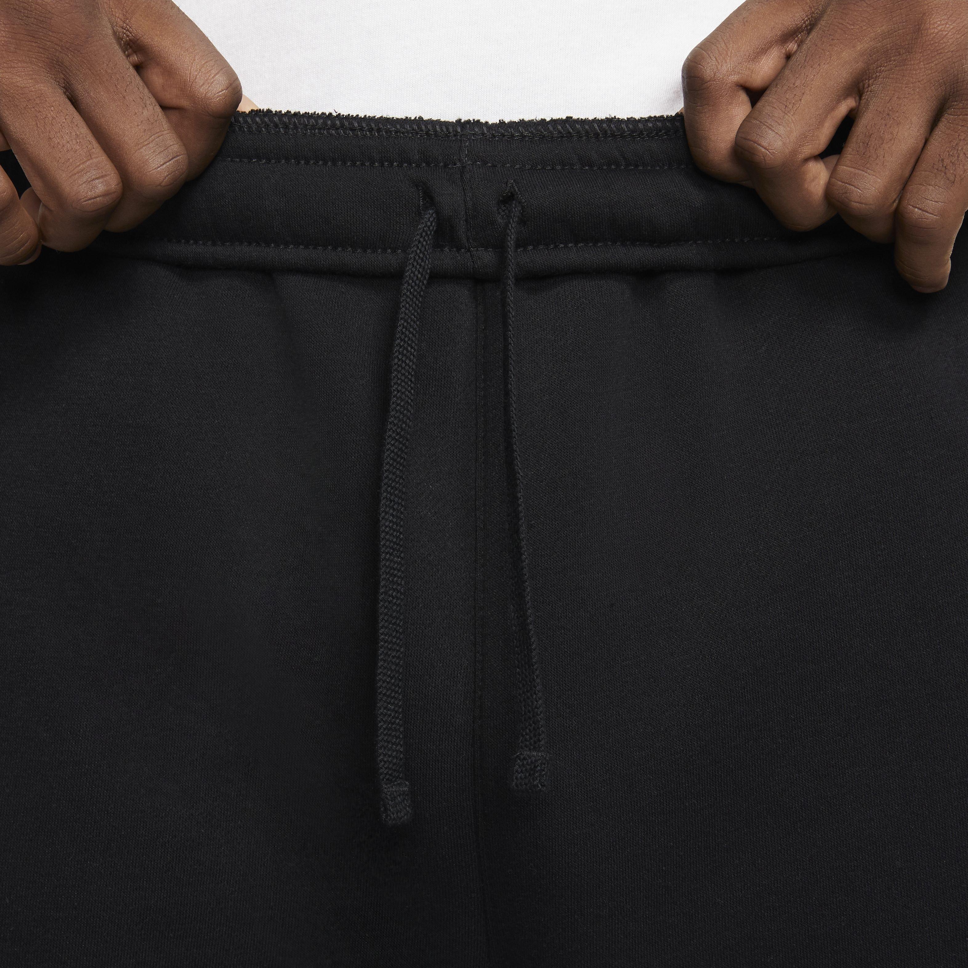 Nike Men's Sportswear Club Fleece Cargo Pants - BLACK/BLACK/WHITE Thumbnail View 3