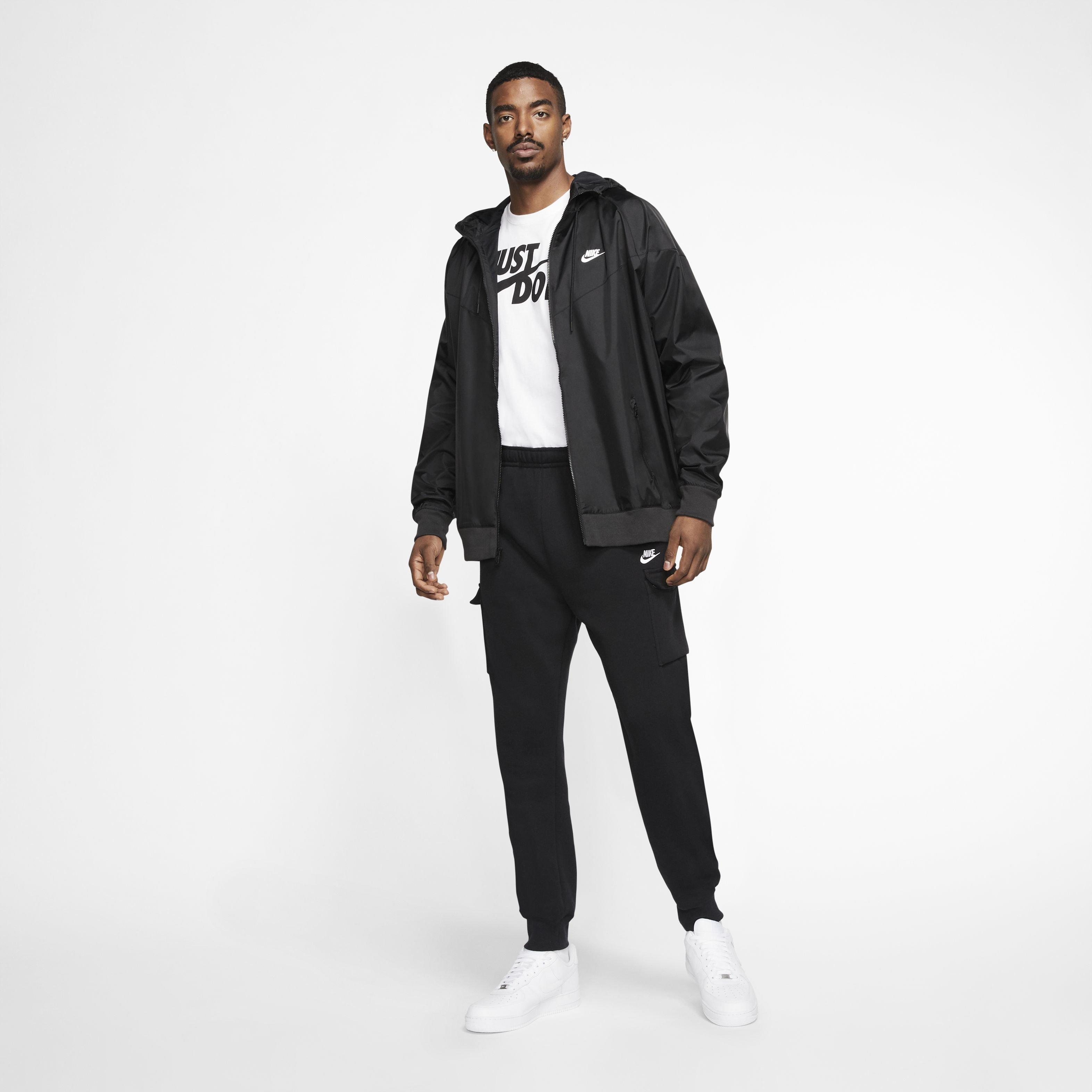 Nike Sportswear Club Fleece Cargo Pants Black/Black/White Men's - US