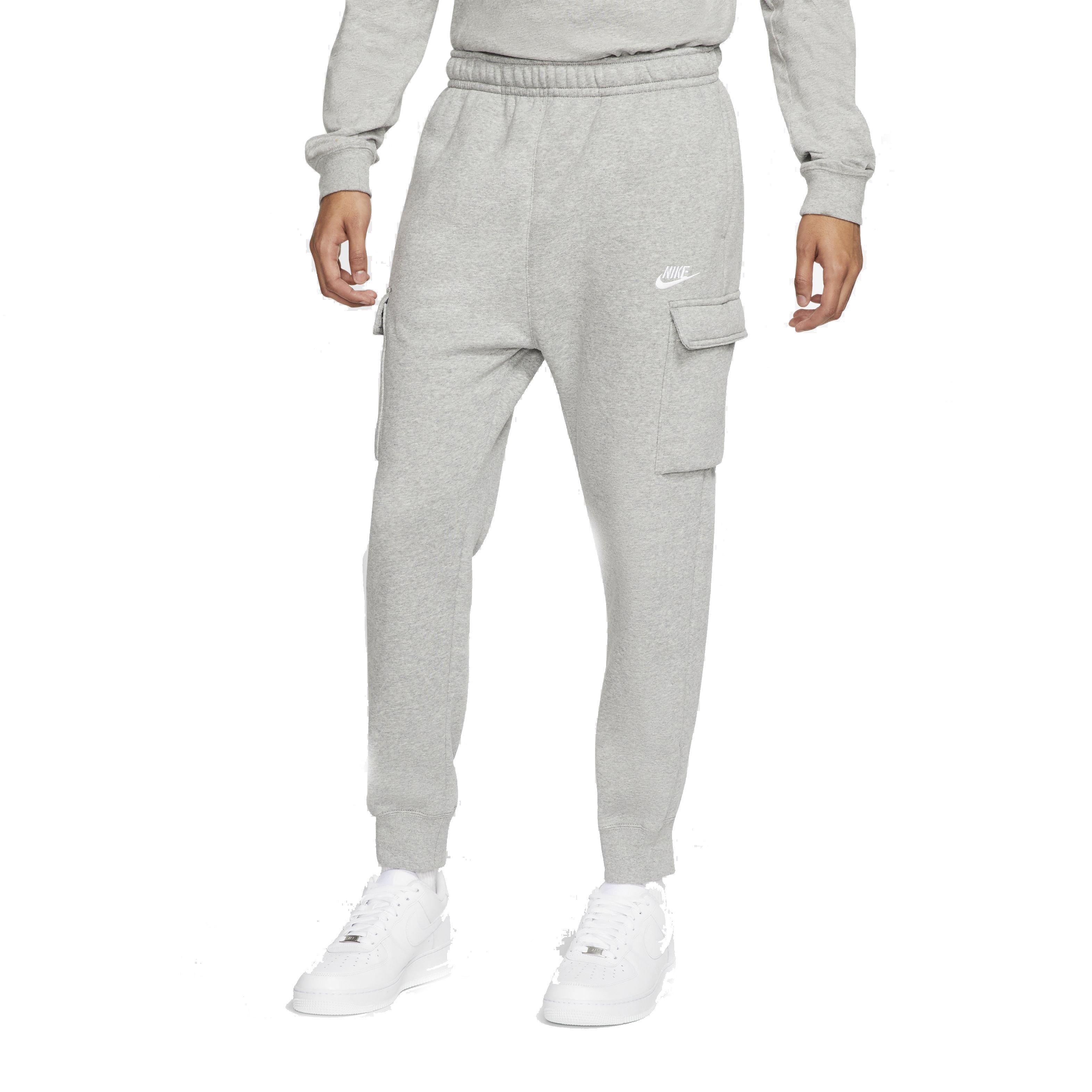 Nike Men's Sportswear Club Fleece Cargo Pants - DK GREY Thumbnail View 1