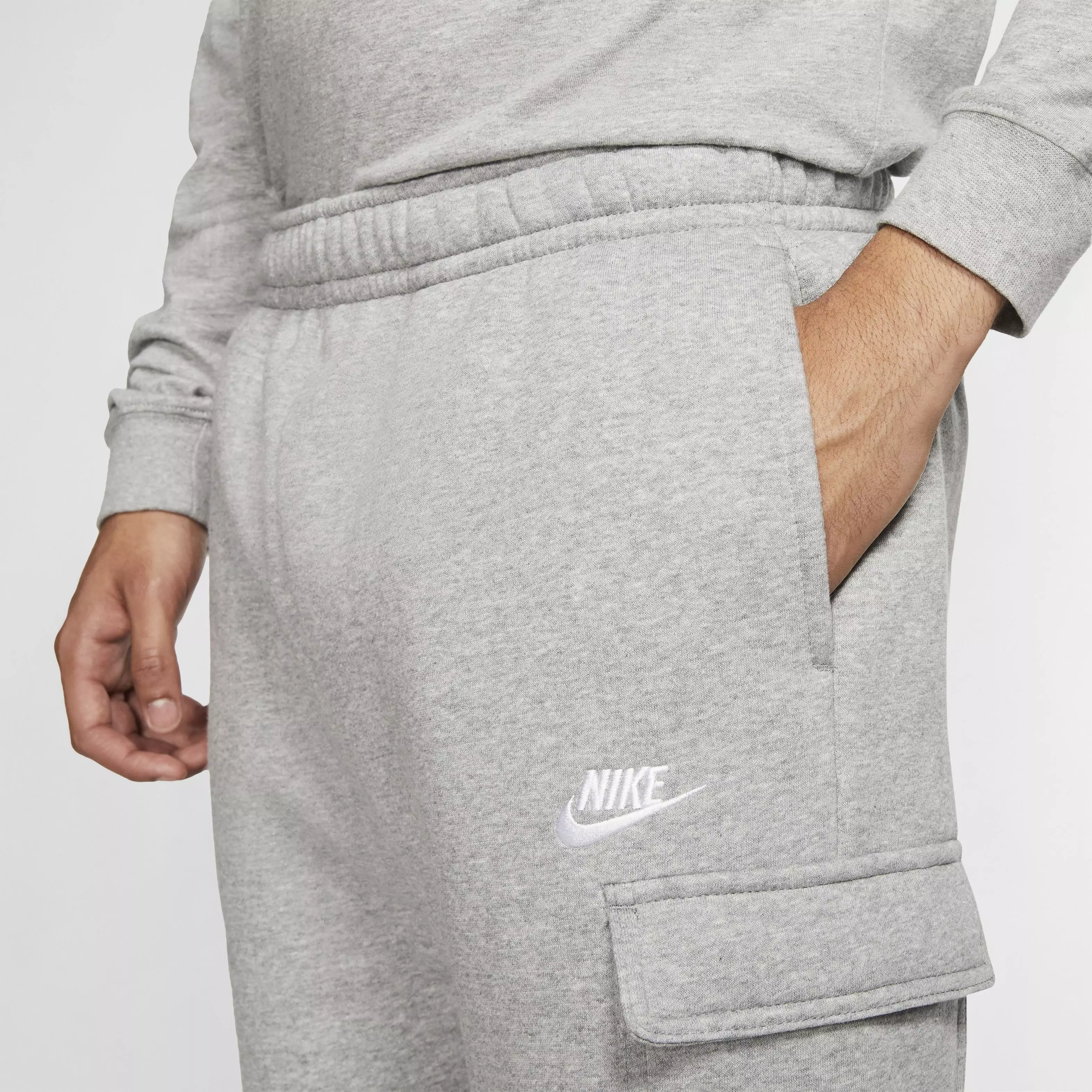 Nike Men's Sportswear Club Fleece Cargo Pants - DK GREY