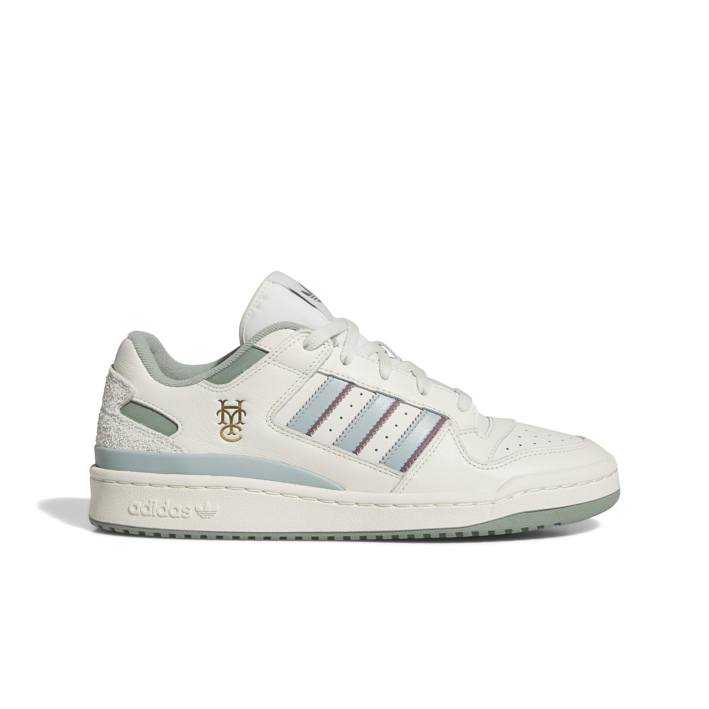adidas Hoop and York City Forum Low "Off White/Silver Green" Men's Shoe - OFF WHITE/GREEN Thumbnail View 1