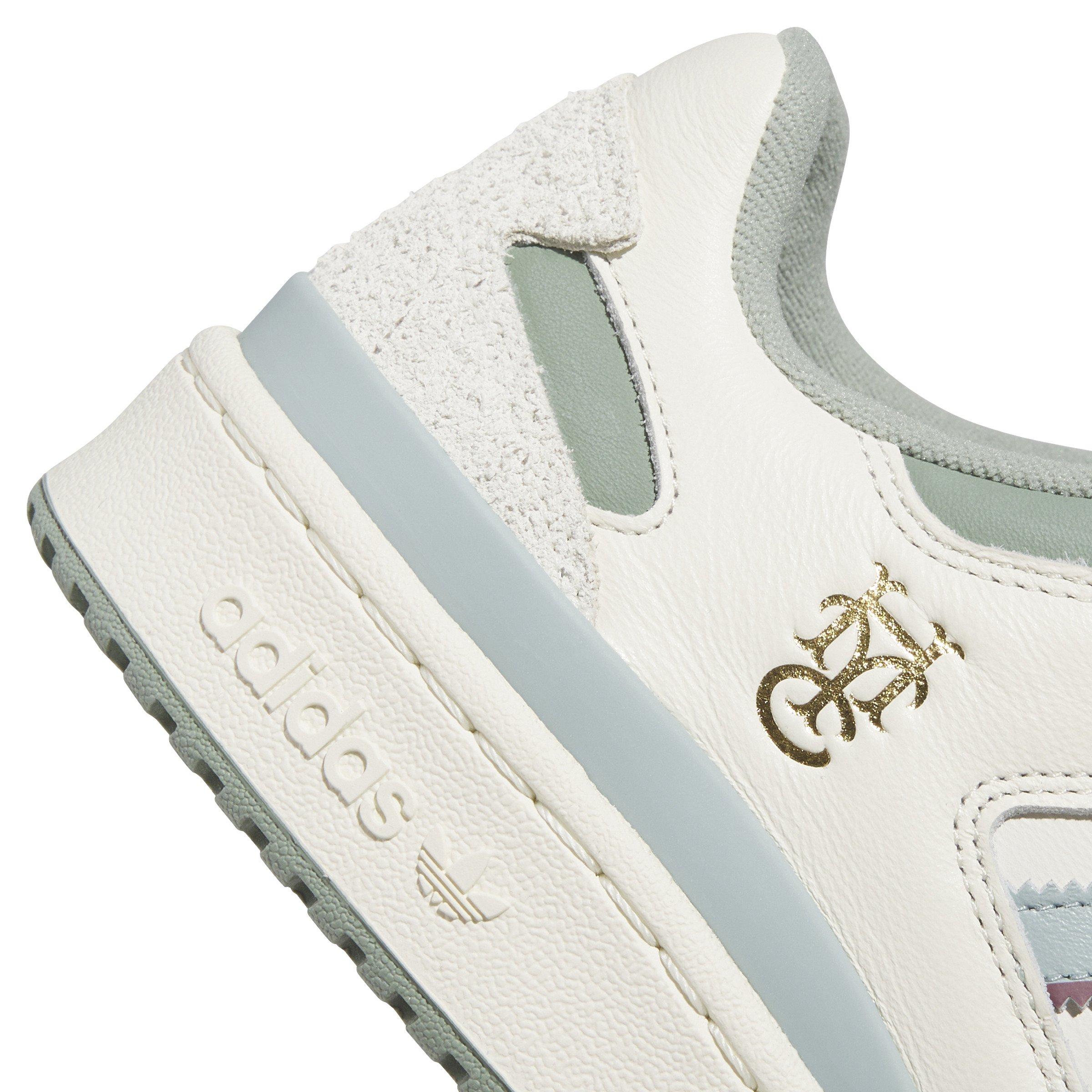 adidas Hoop and York City Forum Low "Off White/Silver Green" Men's Shoe - OFF WHITE/GREEN Thumbnail View 5