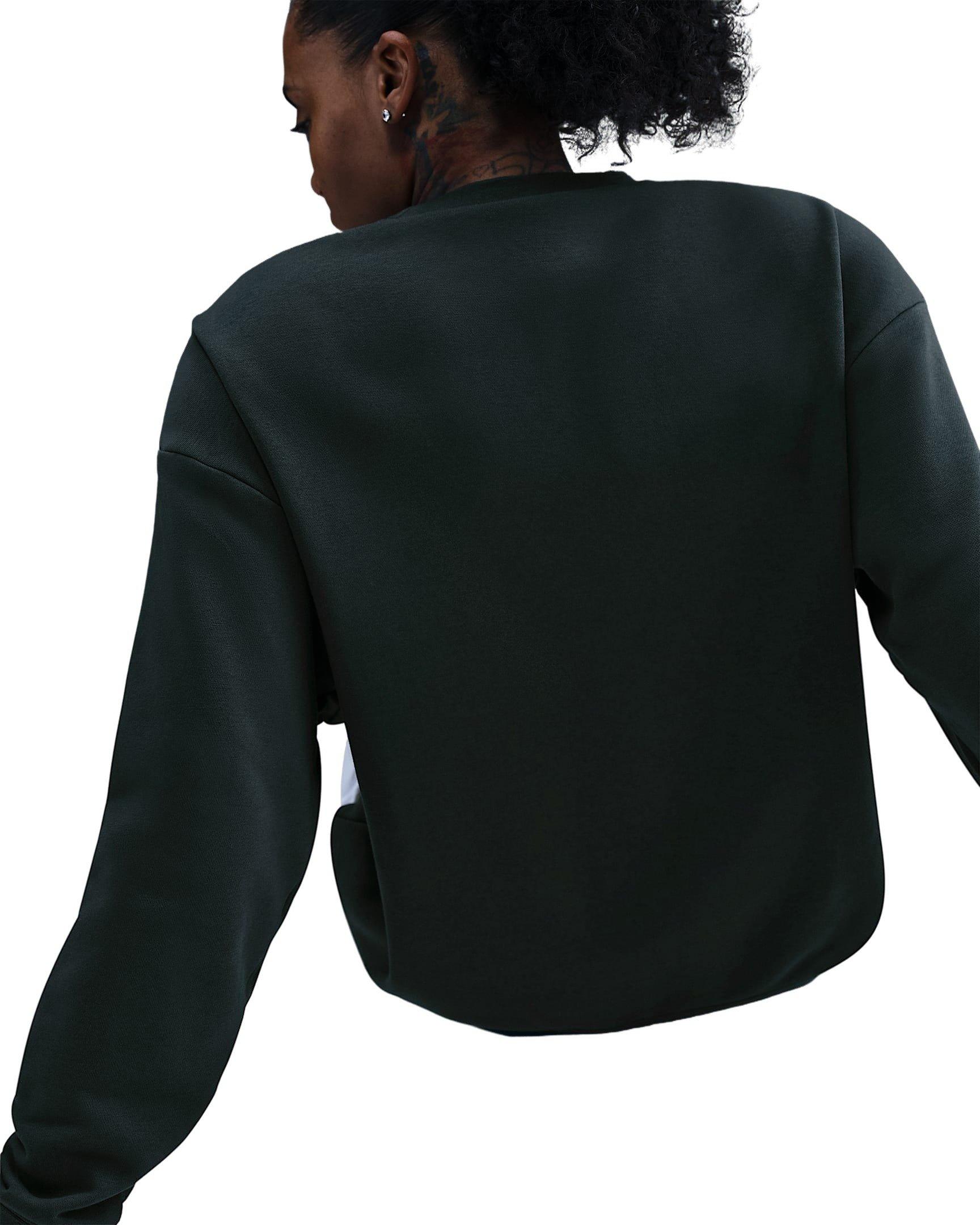 Nike Women's Club Fleece Loose Crew -Seaweed Green - SEAWEED GREEN Thumbnail View 2